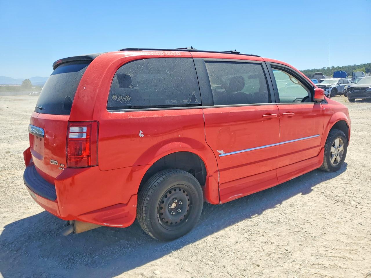 2009 Dodge Grand Caravan Sxt Red vin: 2D8HN54159R662276