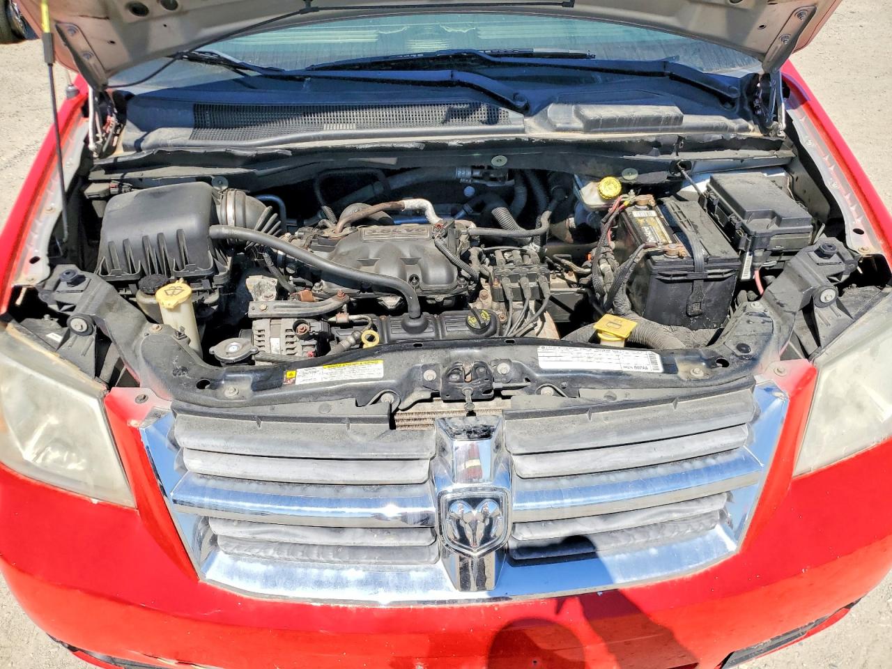 2009 Dodge Grand Caravan Sxt Red vin: 2D8HN54159R662276