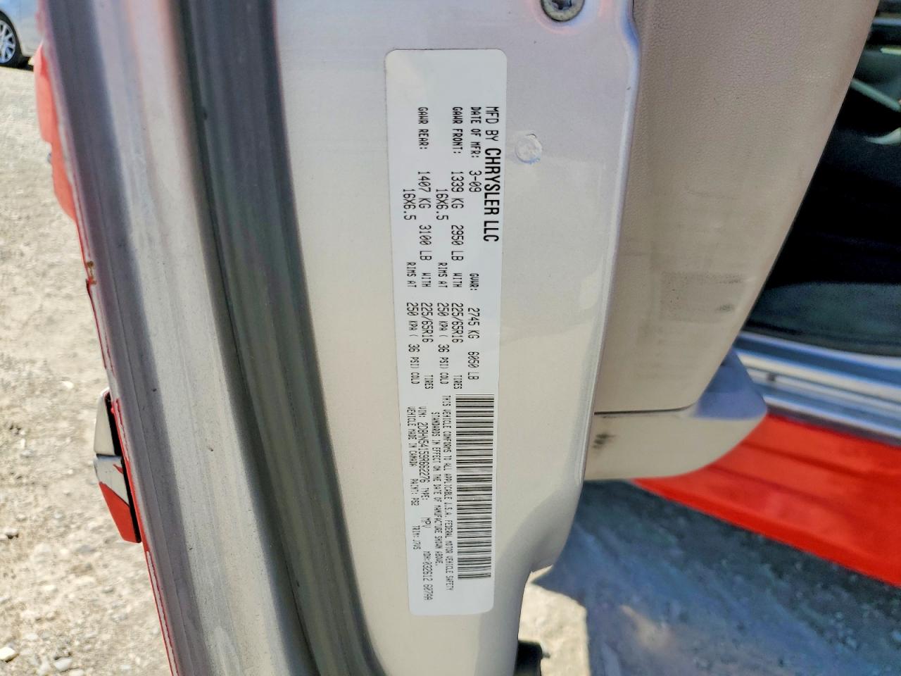 2009 Dodge Grand Caravan Sxt Red vin: 2D8HN54159R662276