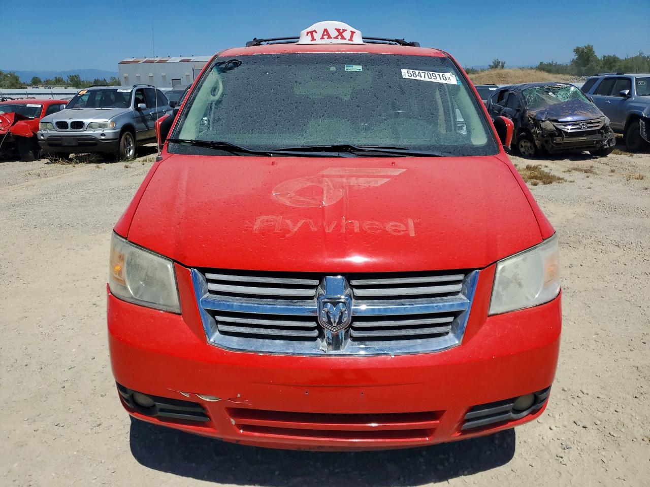 2009 Dodge Grand Caravan Sxt Red vin: 2D8HN54159R662276