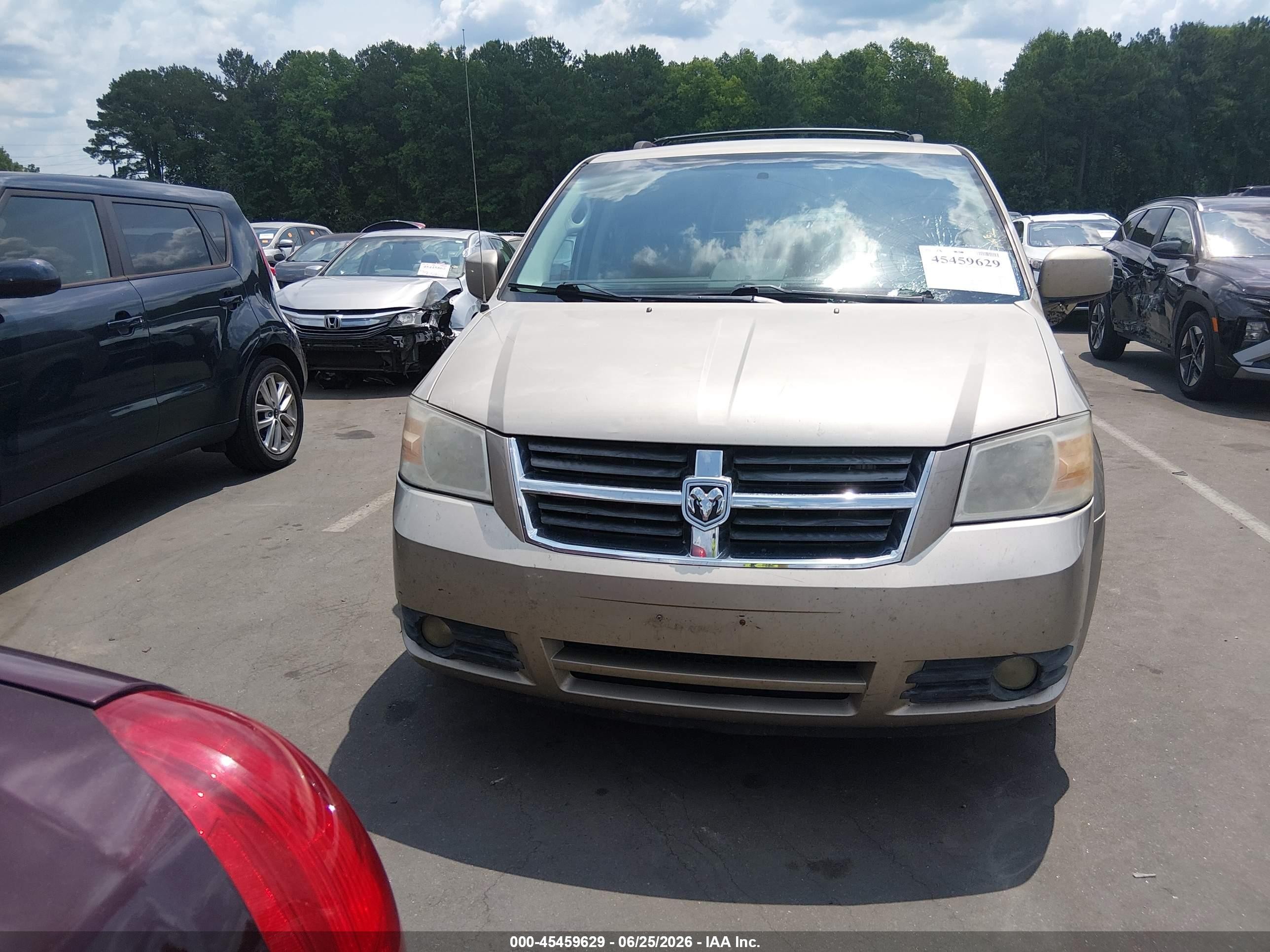 2009 Dodge Grand Caravan Sxt Tan vin: 2D8HN54169R512404