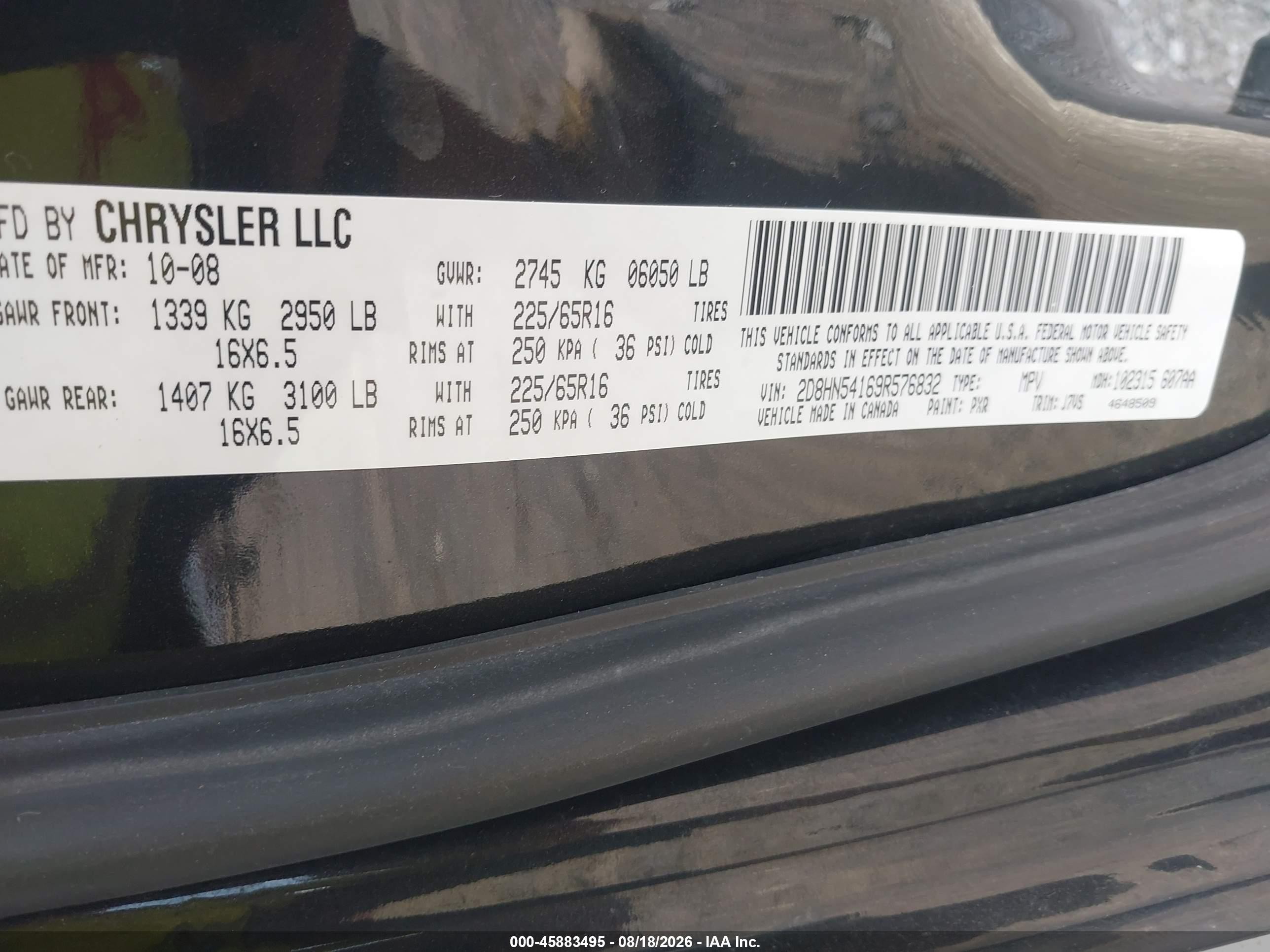 2009 Dodge Grand Caravan Sxt Gray vin: 2D8HN54169R576832
