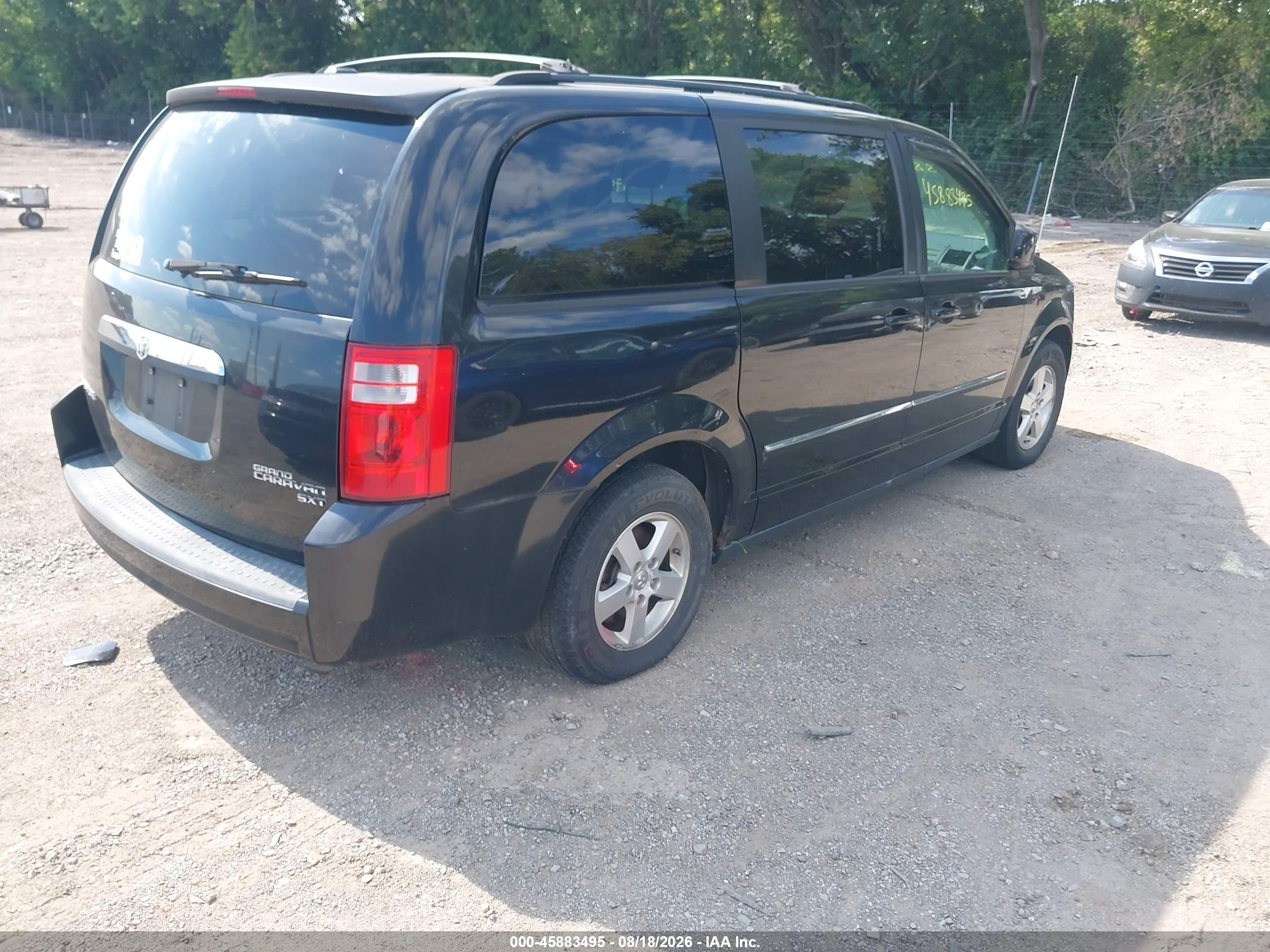 2009 Dodge Grand Caravan Sxt Gray vin: 2D8HN54169R576832