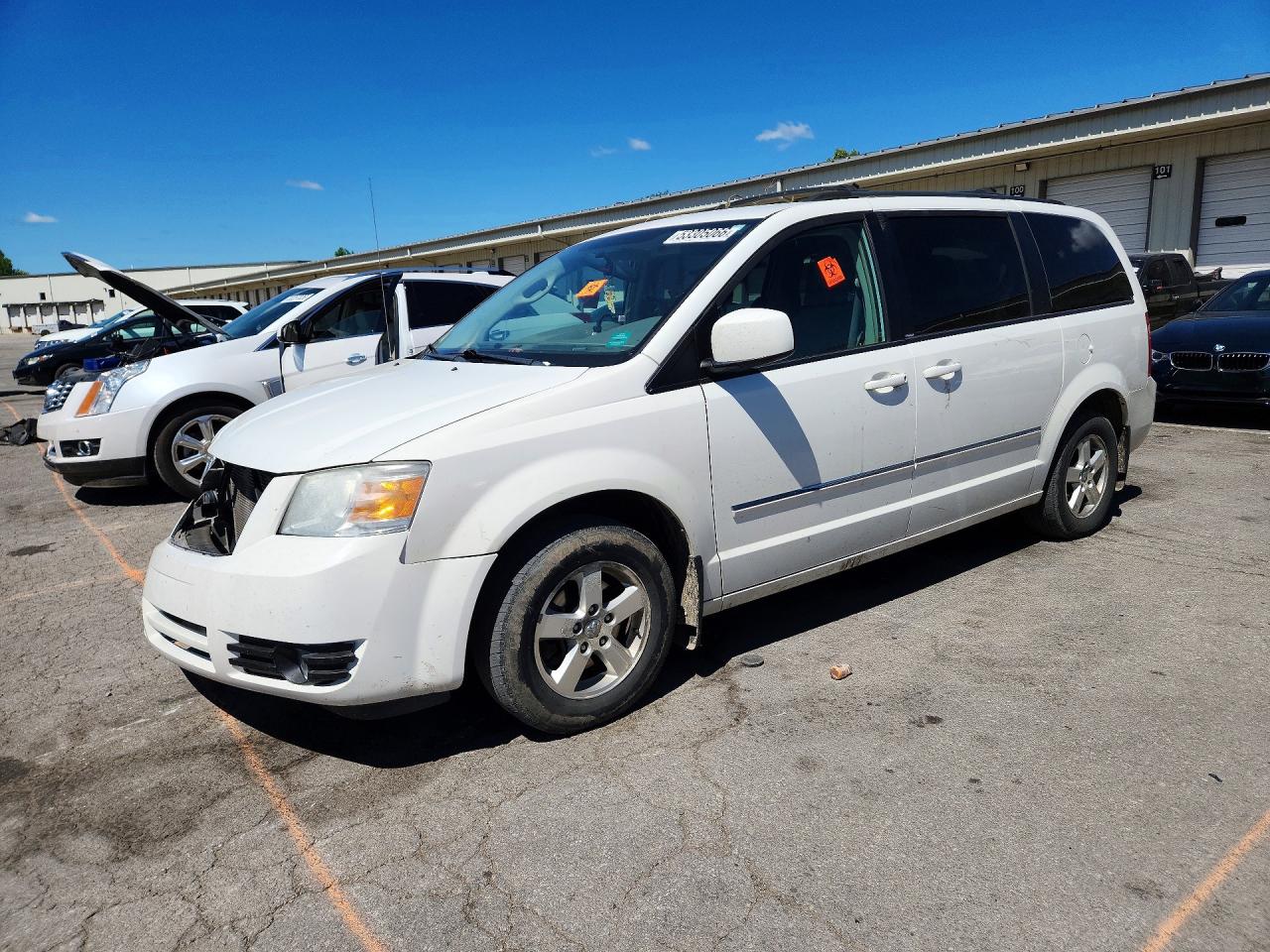 2009 Dodge Grand Caravan Sxt White vin: 2D8HN54169R630856