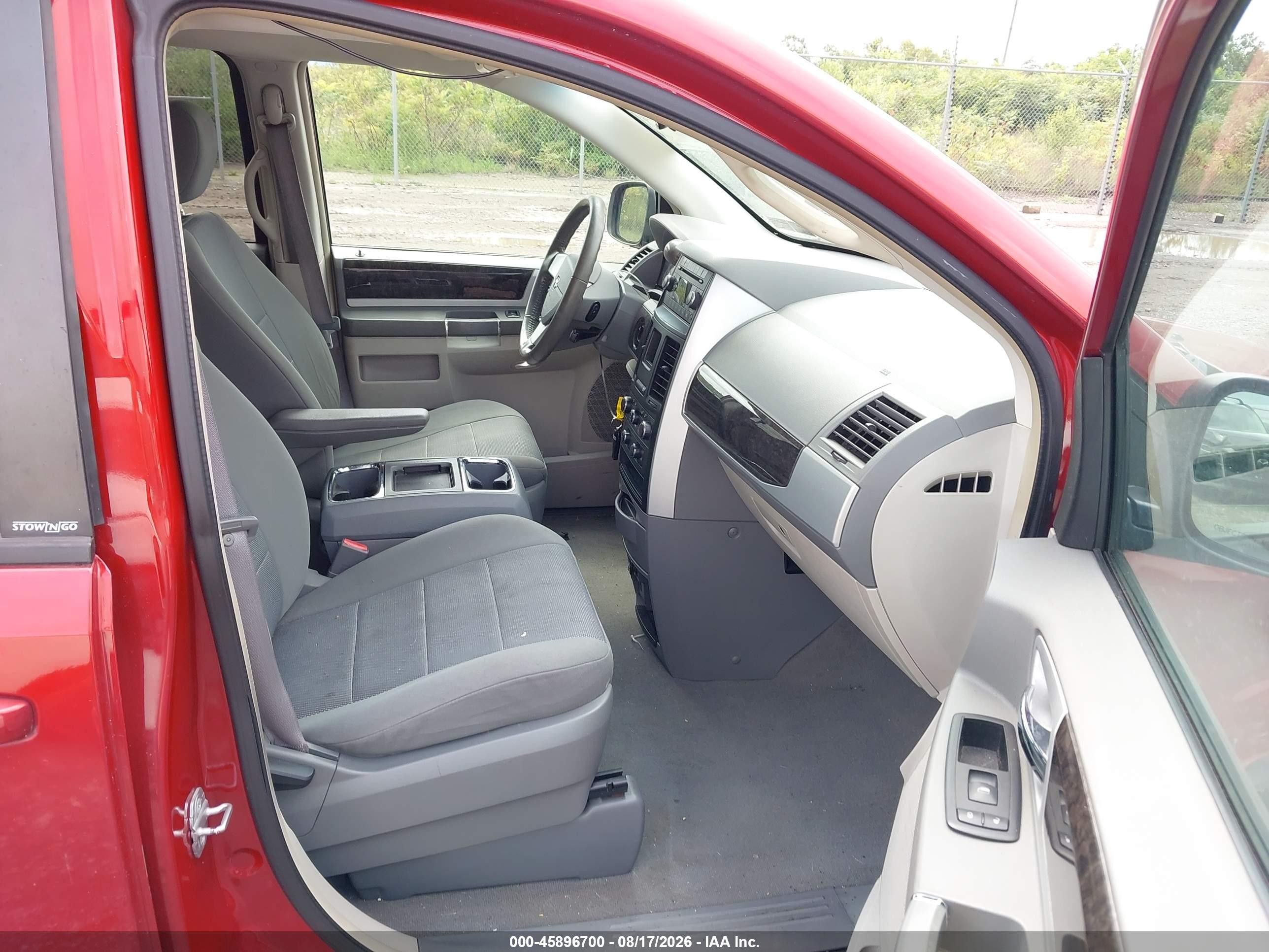 2009 Dodge Grand Caravan Sxt Red vin: 2D8HN54169R655594