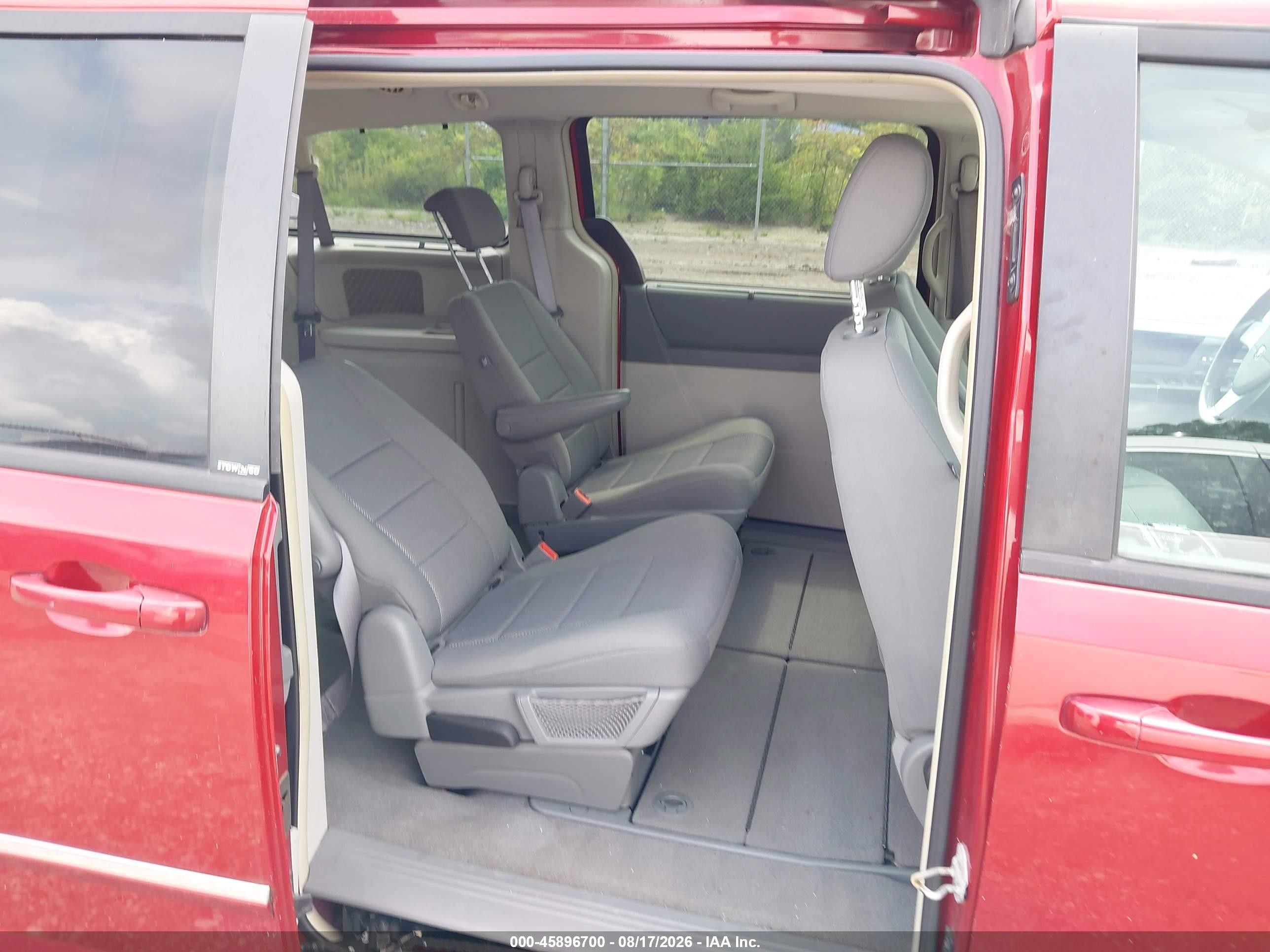 2009 Dodge Grand Caravan Sxt Red vin: 2D8HN54169R655594