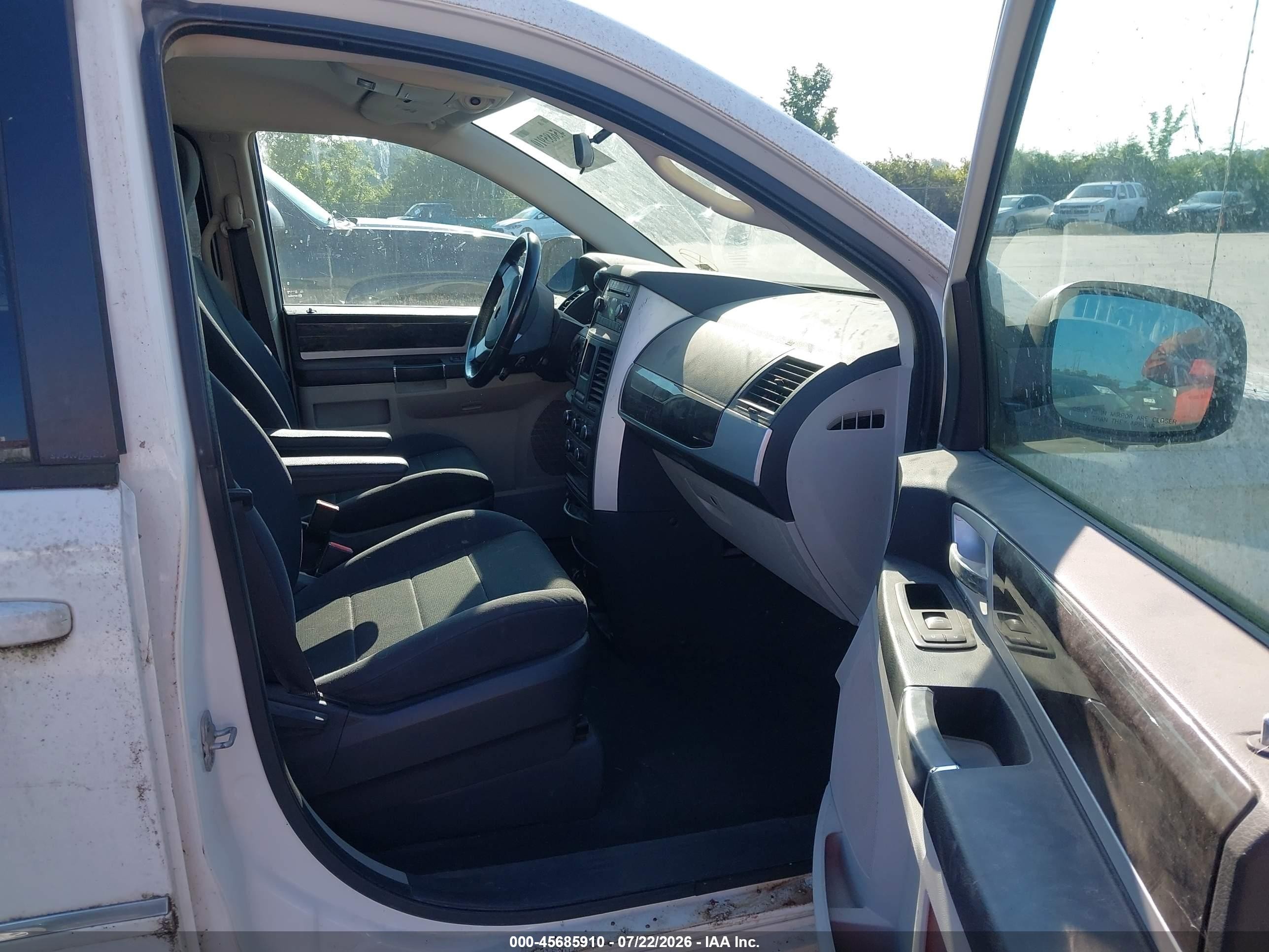 2009 Dodge Grand Caravan Sxt White vin: 2D8HN54179R662022