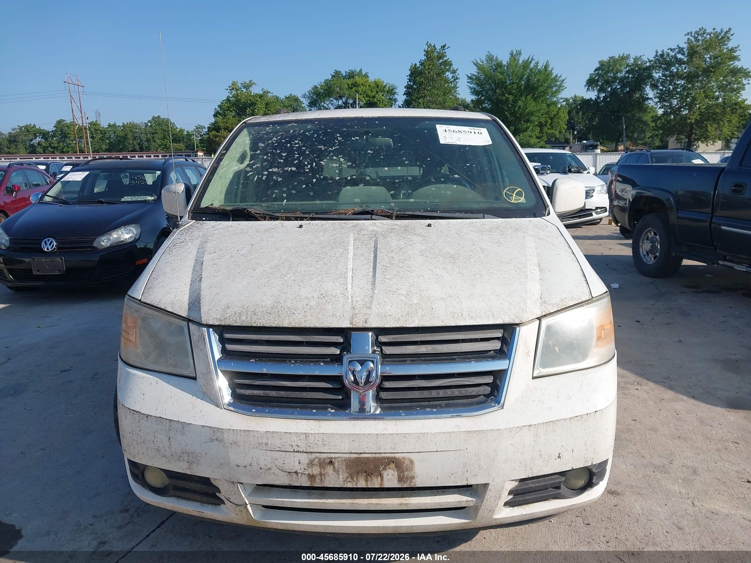 2009 Dodge Grand Caravan Sxt White vin: 2D8HN54179R662022