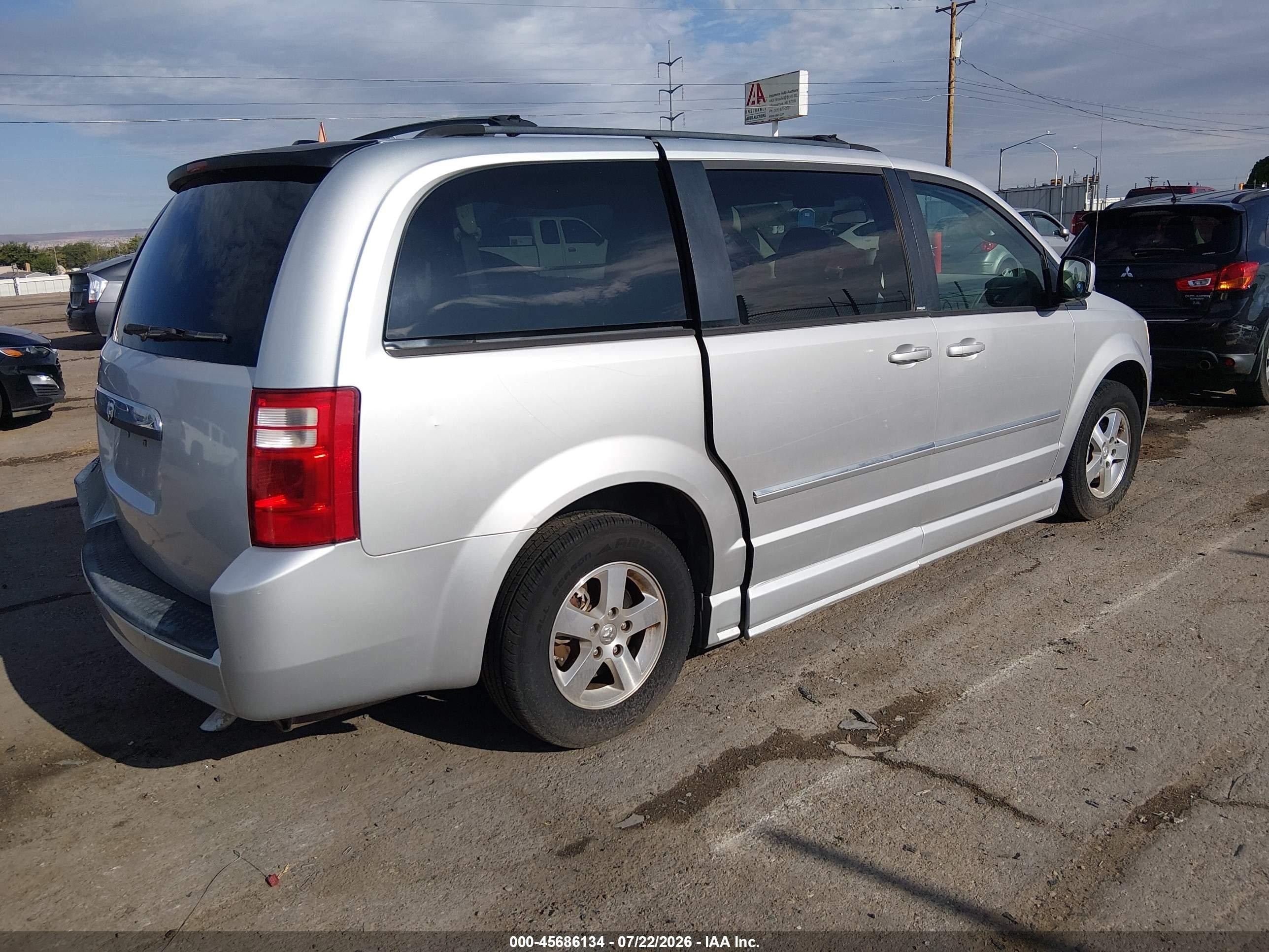2009 Dodge Grand Caravan Sxt Silver vin: 2D8HN54189R564570