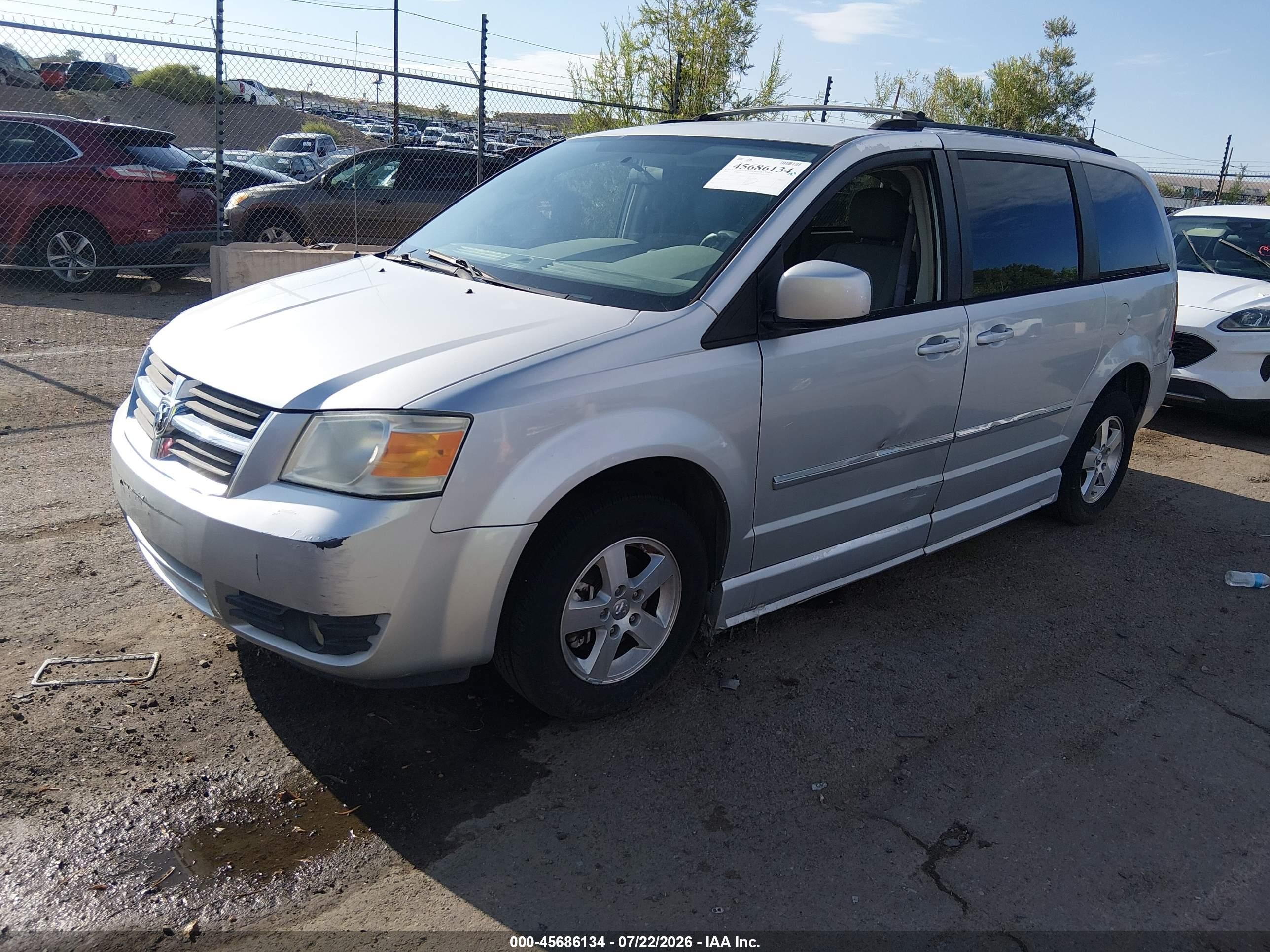 2009 Dodge Grand Caravan Sxt Silver vin: 2D8HN54189R564570