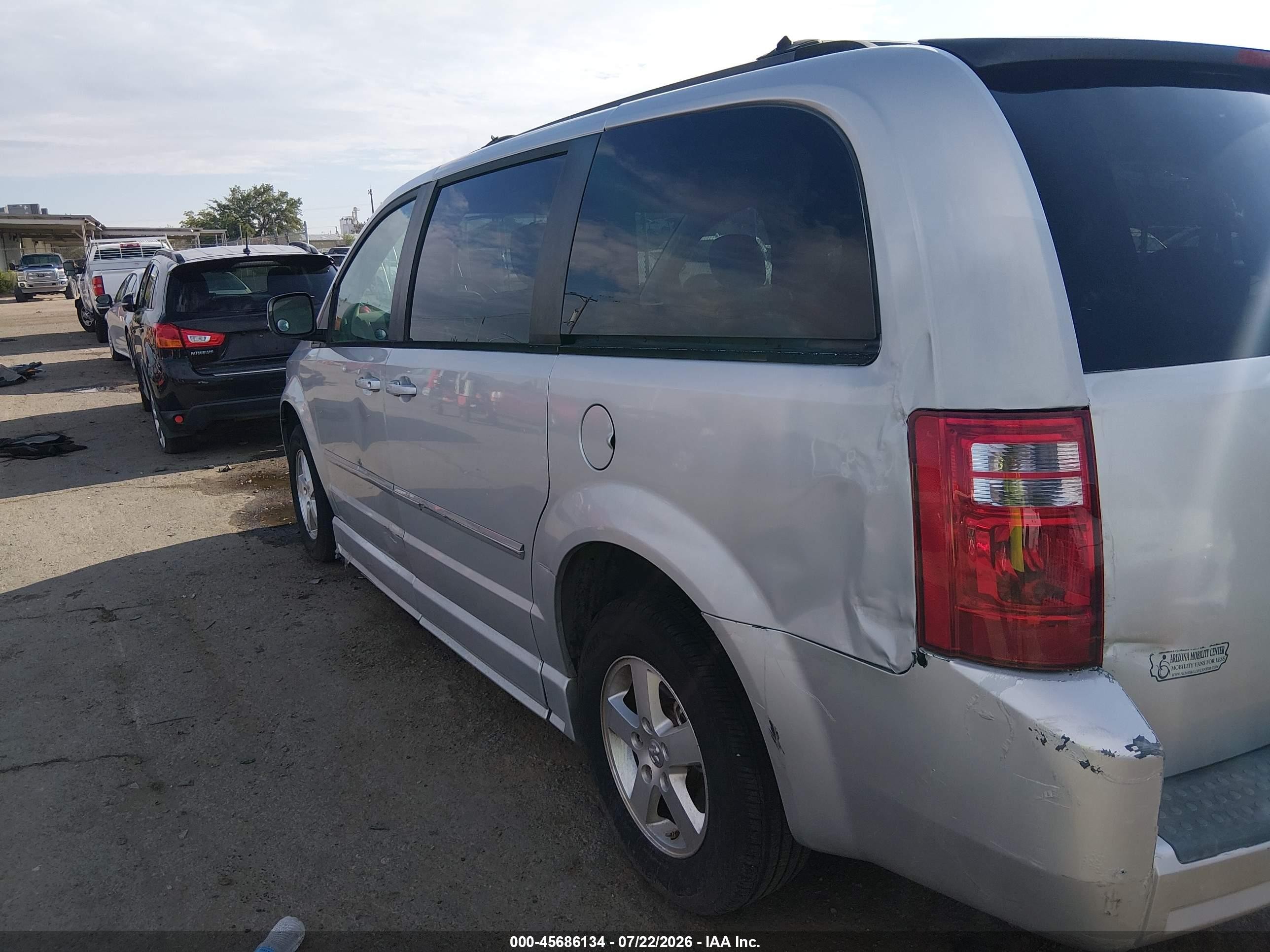 2009 Dodge Grand Caravan Sxt Silver vin: 2D8HN54189R564570
