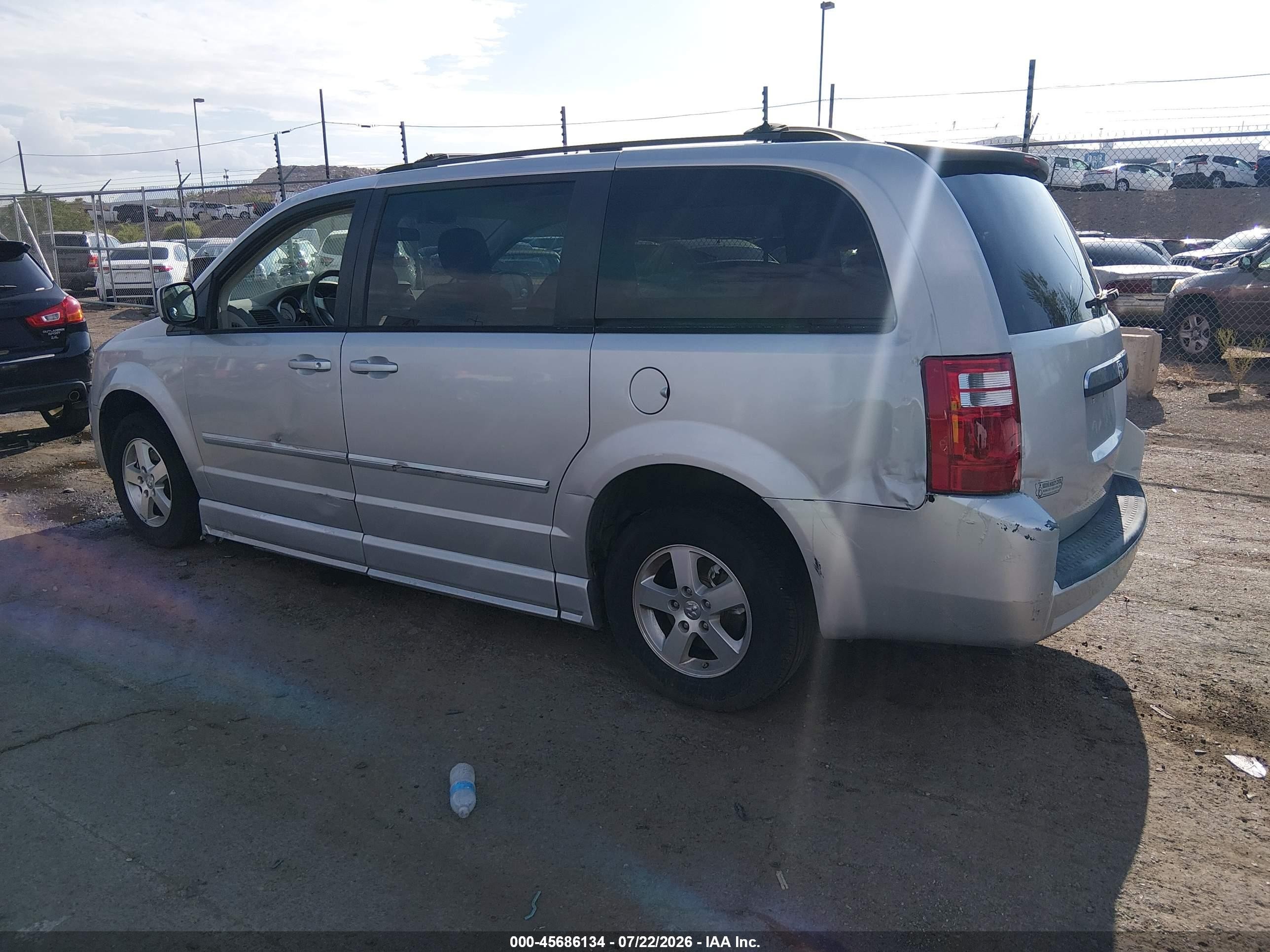 2009 Dodge Grand Caravan Sxt Silver vin: 2D8HN54189R564570