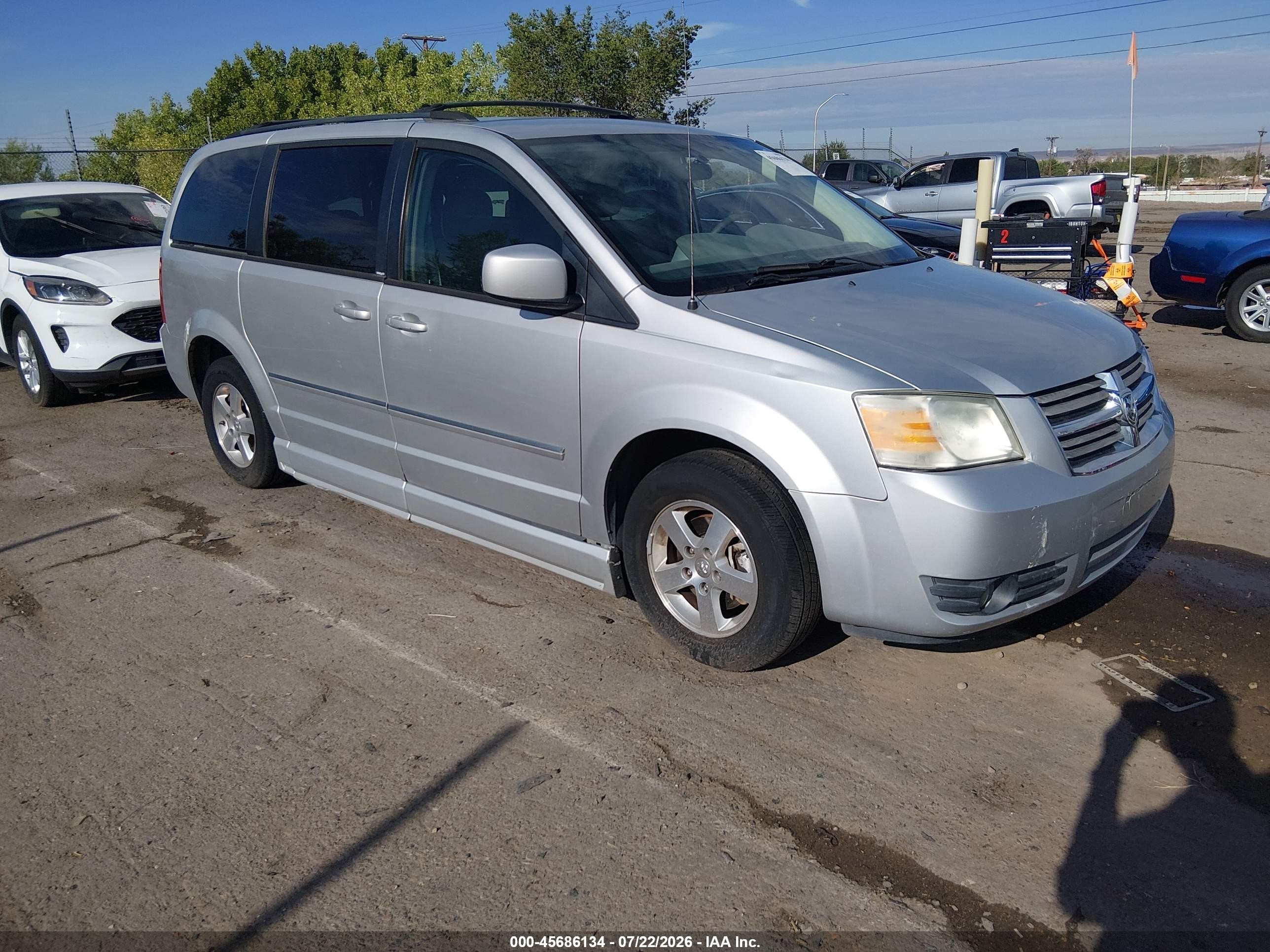 2009 Dodge Grand Caravan Sxt Silver vin: 2D8HN54189R564570