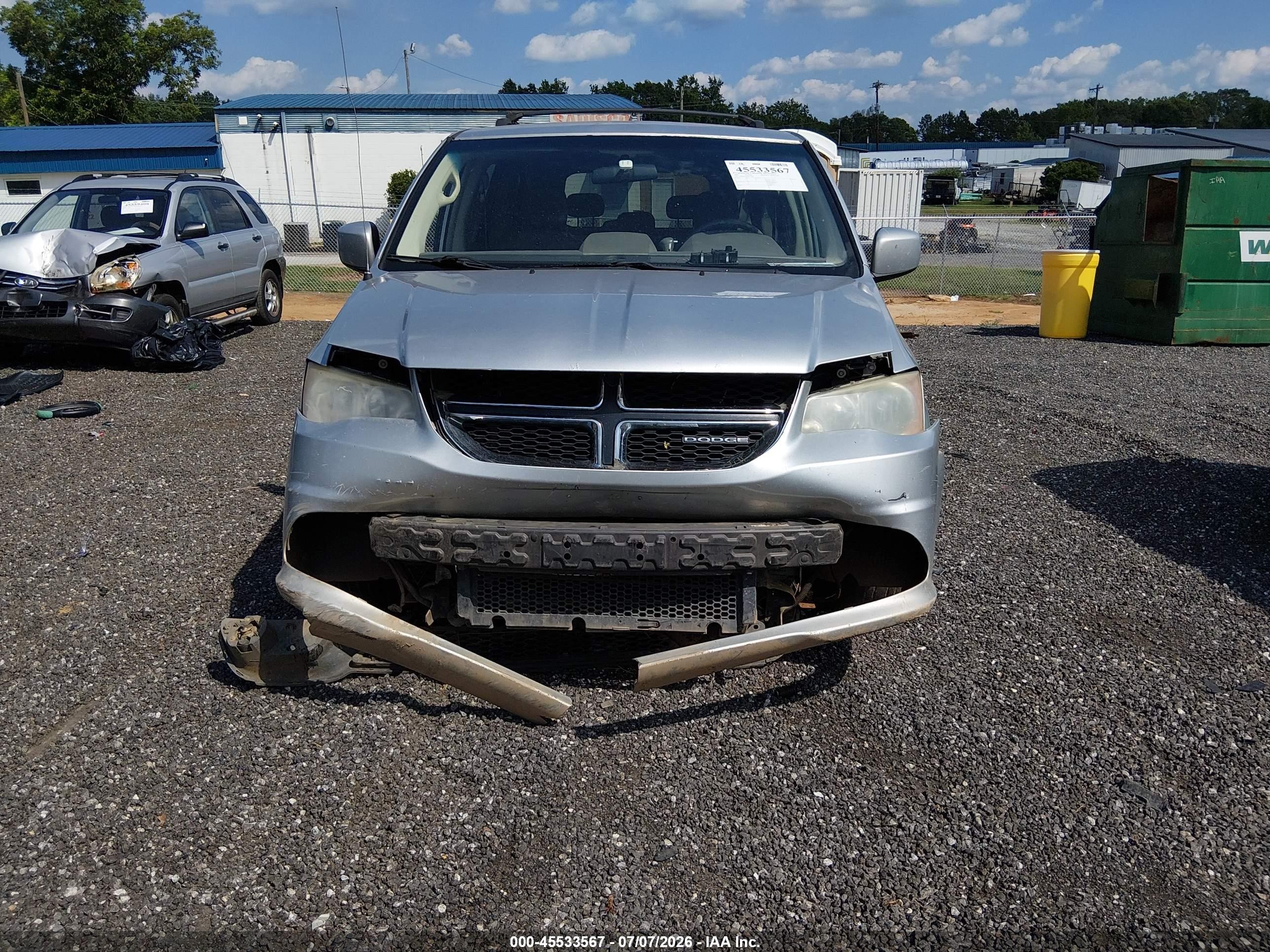 2009 Dodge Grand Caravan Sxt Silver vin: 2D8HN54189R572538
