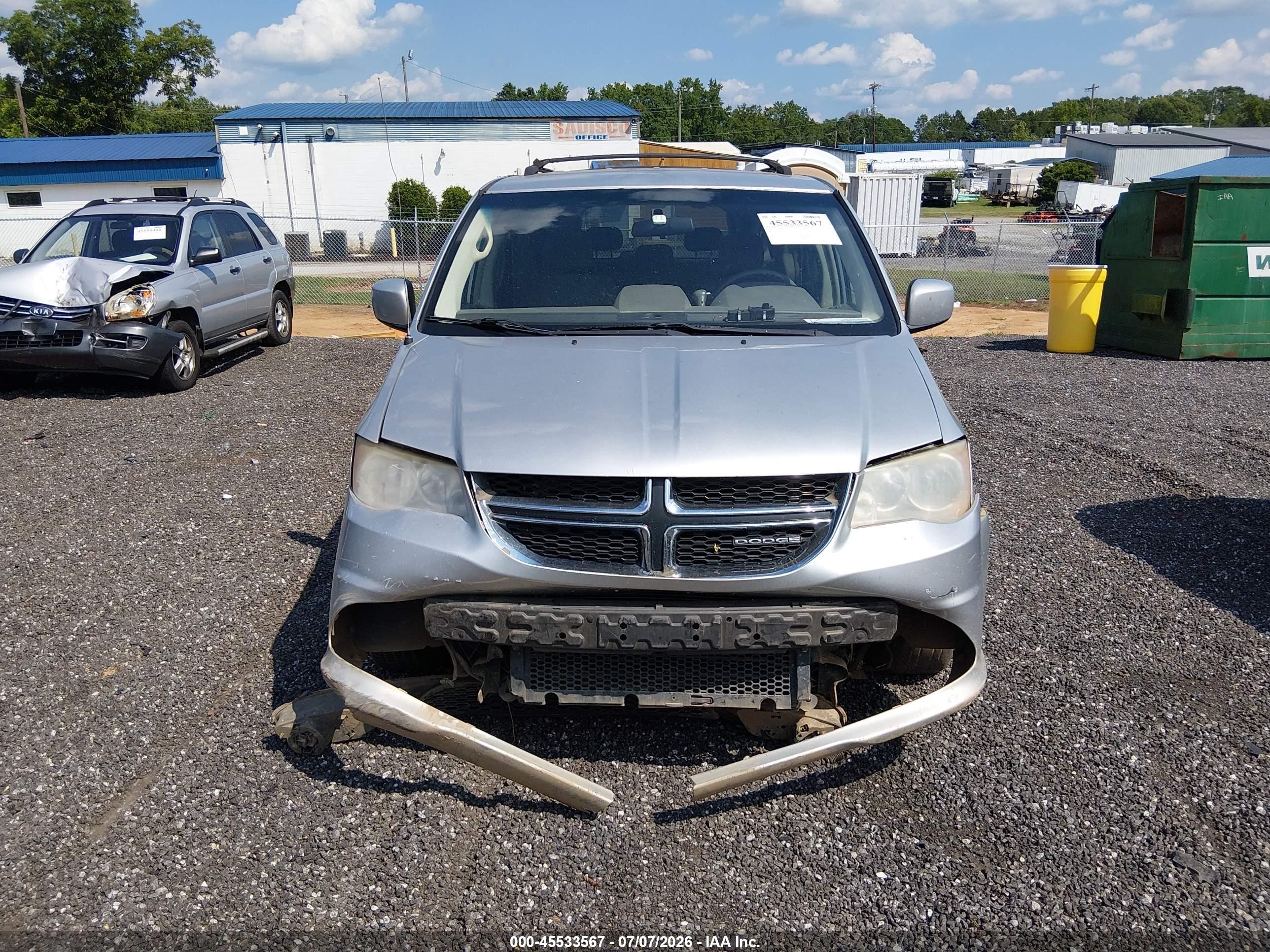 2009 Dodge Grand Caravan Sxt Silver vin: 2D8HN54189R572538