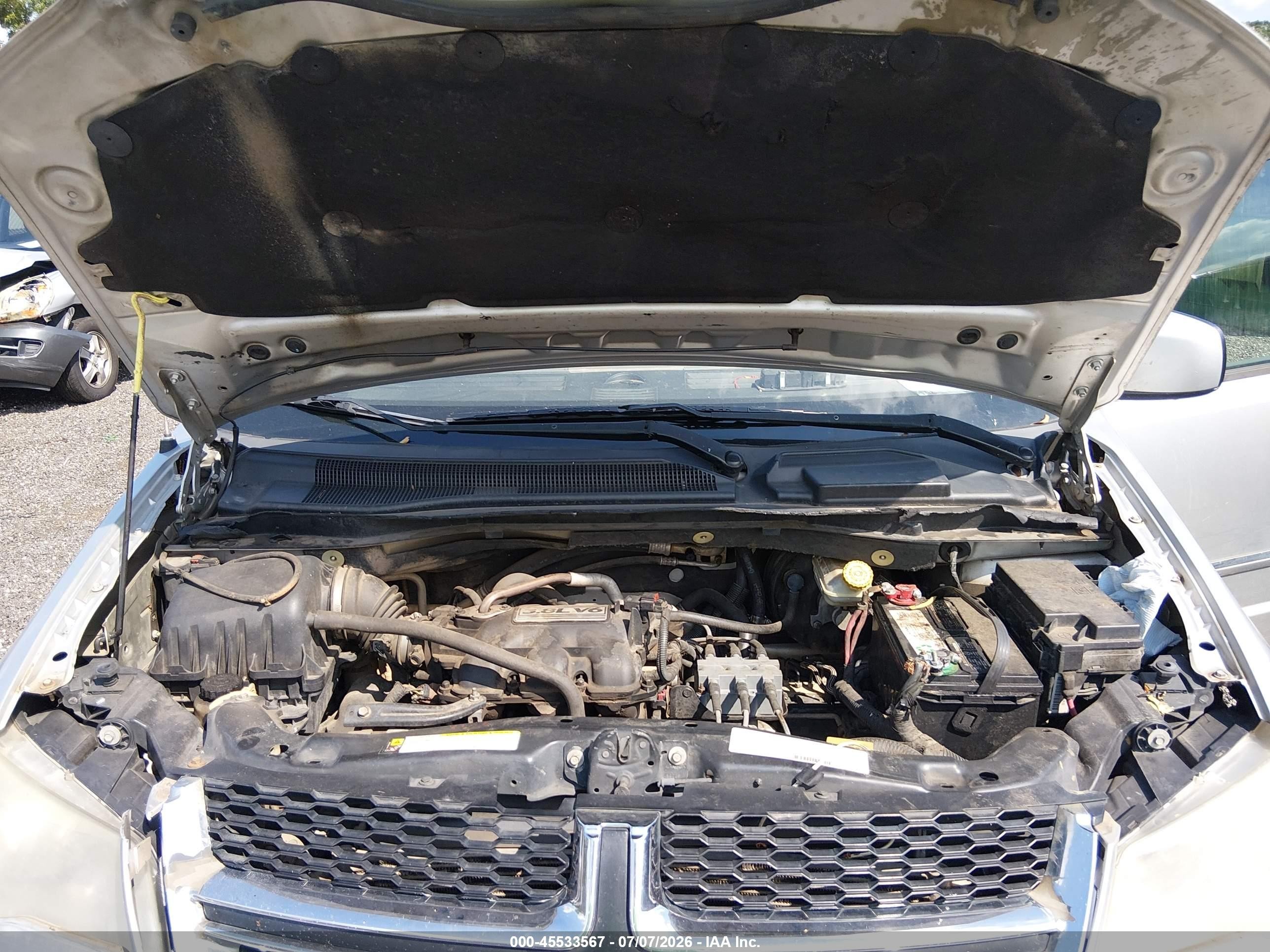 2009 Dodge Grand Caravan Sxt Silver vin: 2D8HN54189R572538
