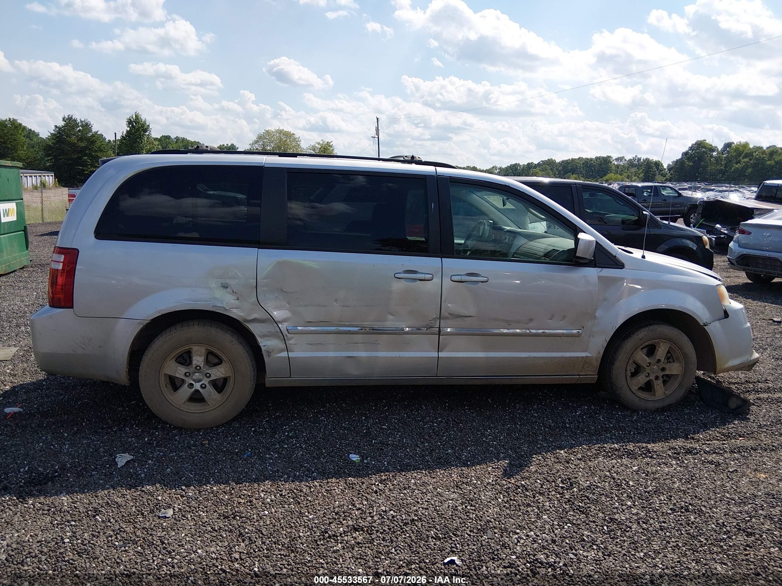 2009 Dodge Grand Caravan Sxt Silver vin: 2D8HN54189R572538