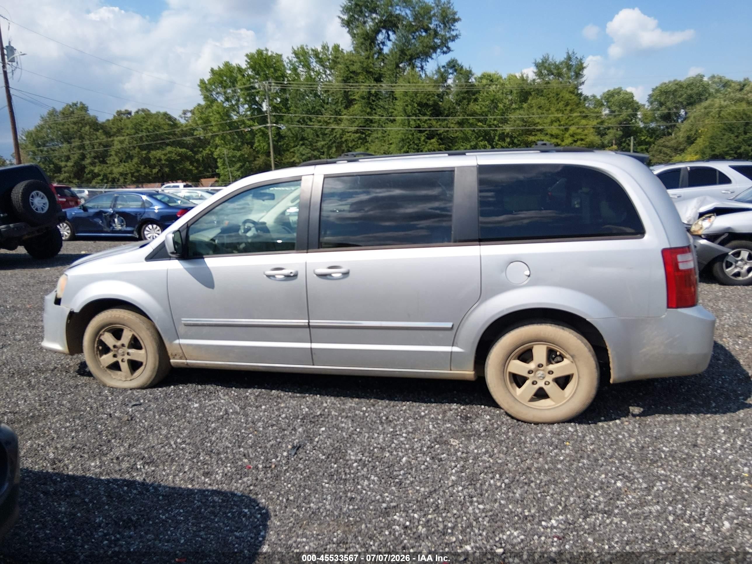 2009 Dodge Grand Caravan Sxt Silver vin: 2D8HN54189R572538