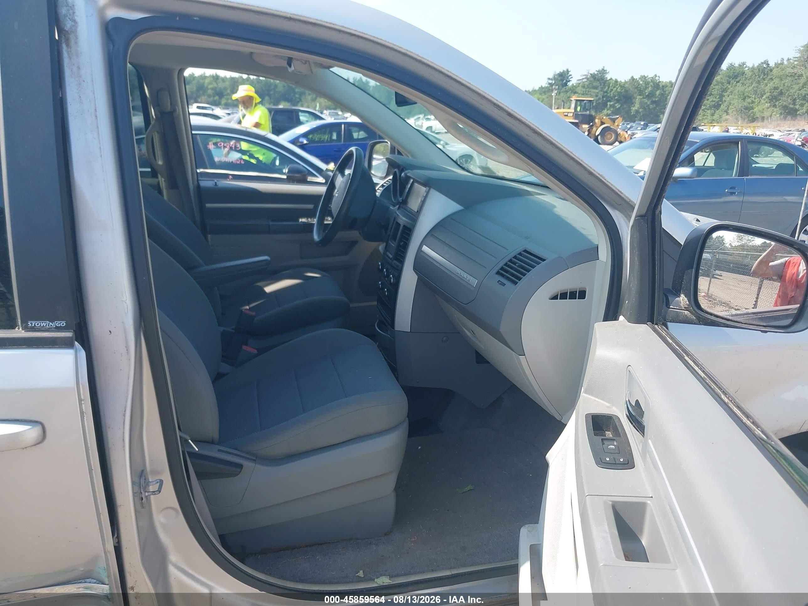 2009 Dodge Grand Caravan Sxt Silver vin: 2D8HN54199R564559