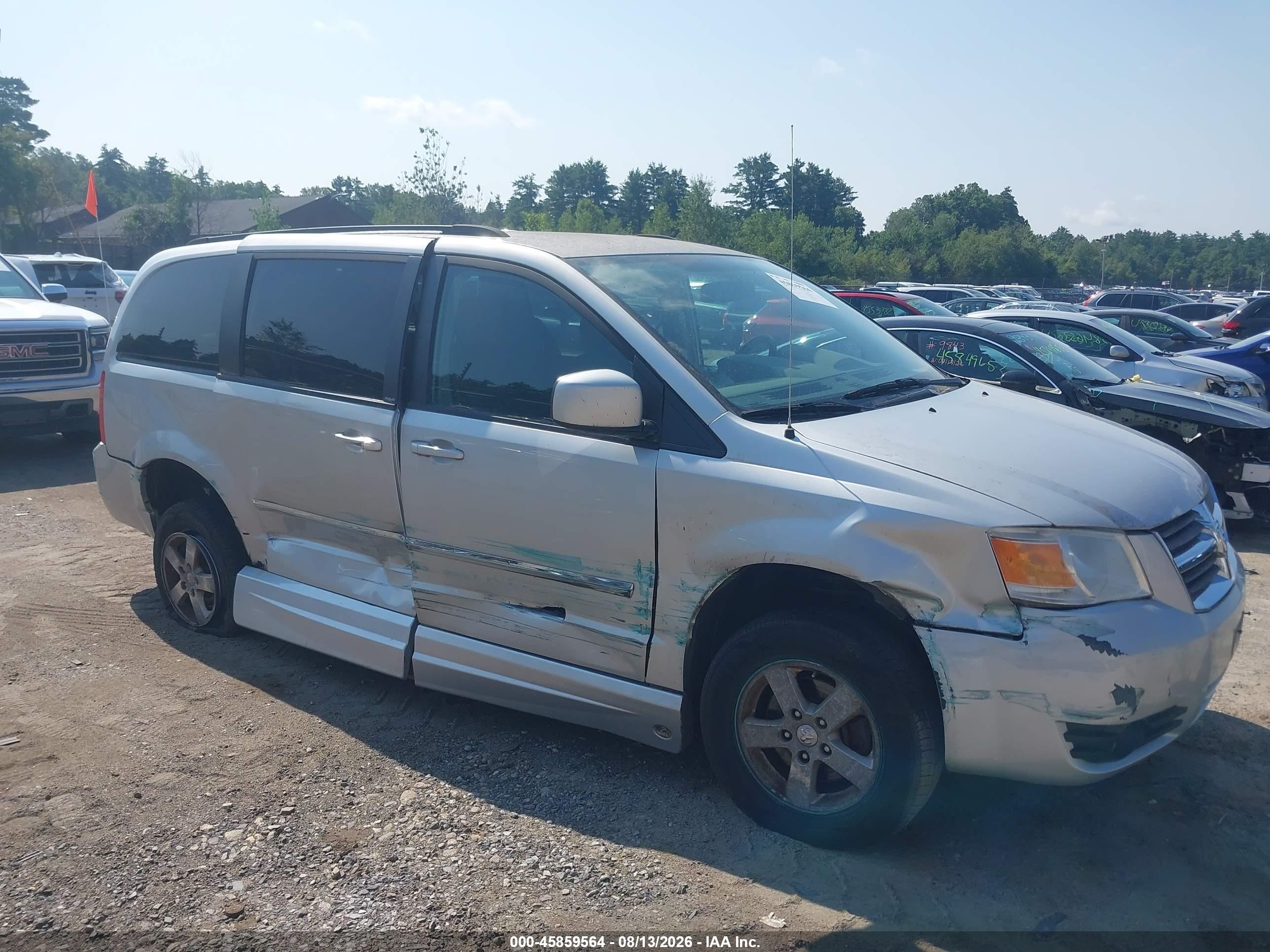 2009 Dodge Grand Caravan Sxt Silver vin: 2D8HN54199R564559