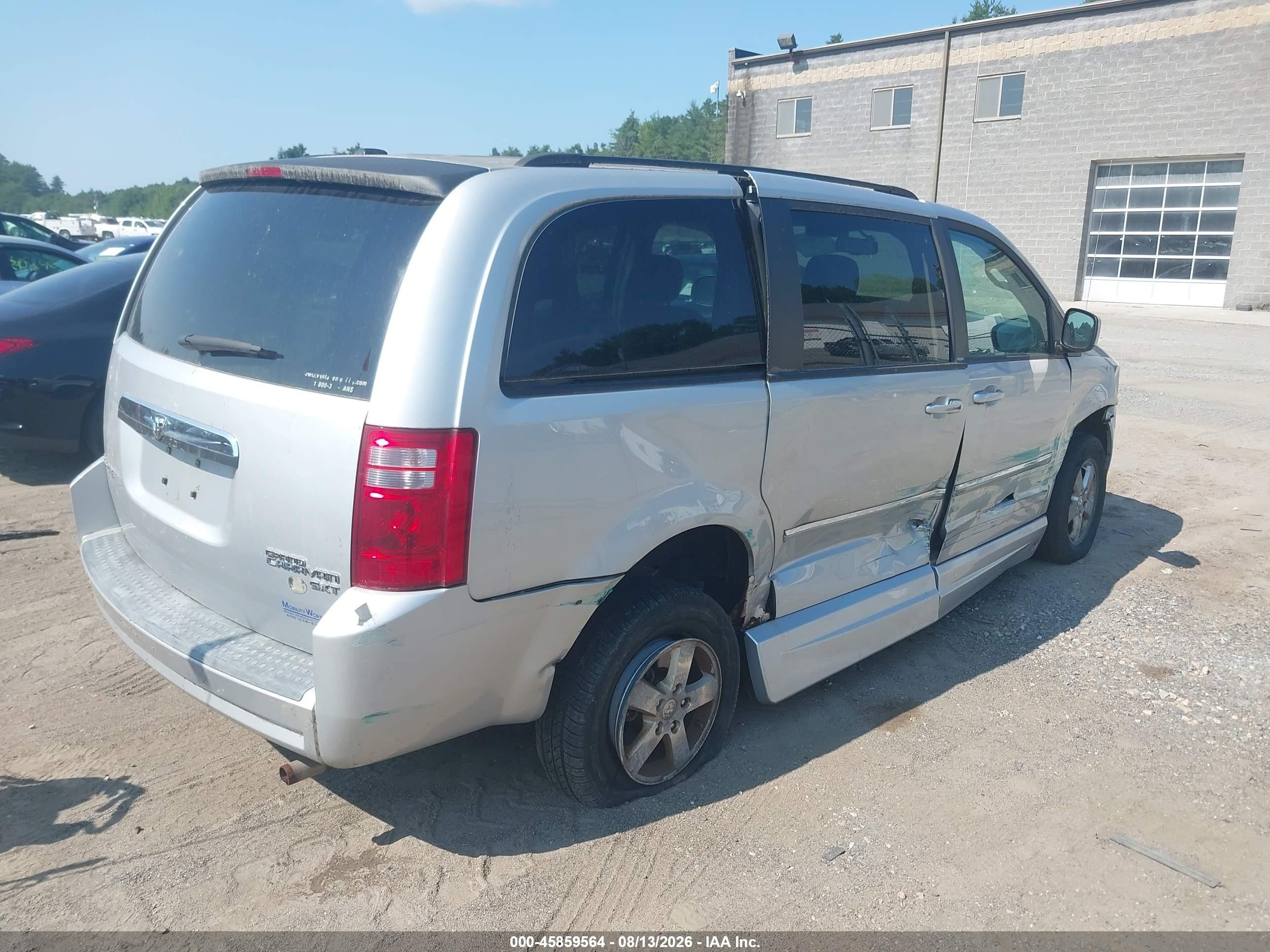 2009 Dodge Grand Caravan Sxt Silver vin: 2D8HN54199R564559