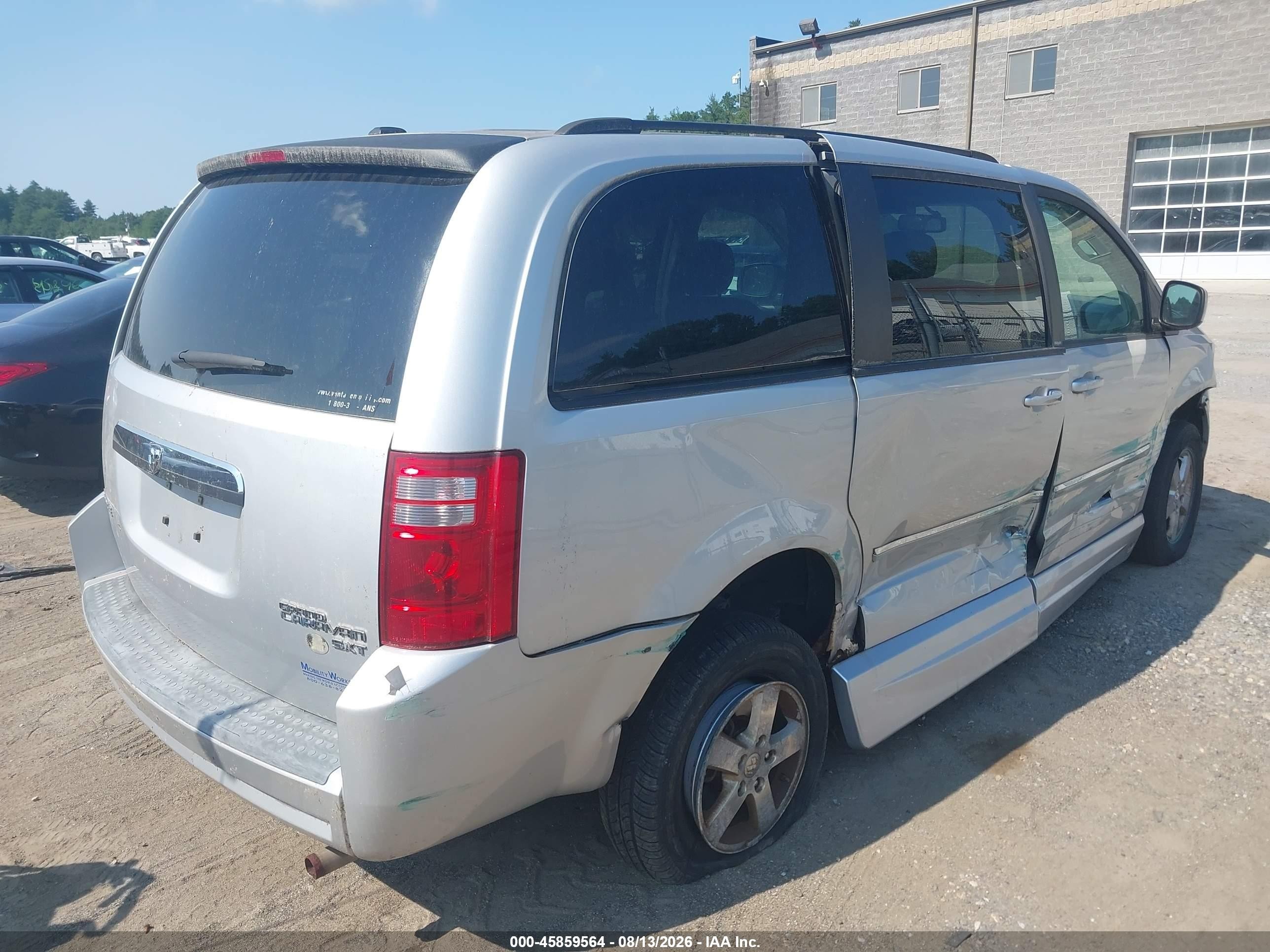 2009 Dodge Grand Caravan Sxt Silver vin: 2D8HN54199R564559