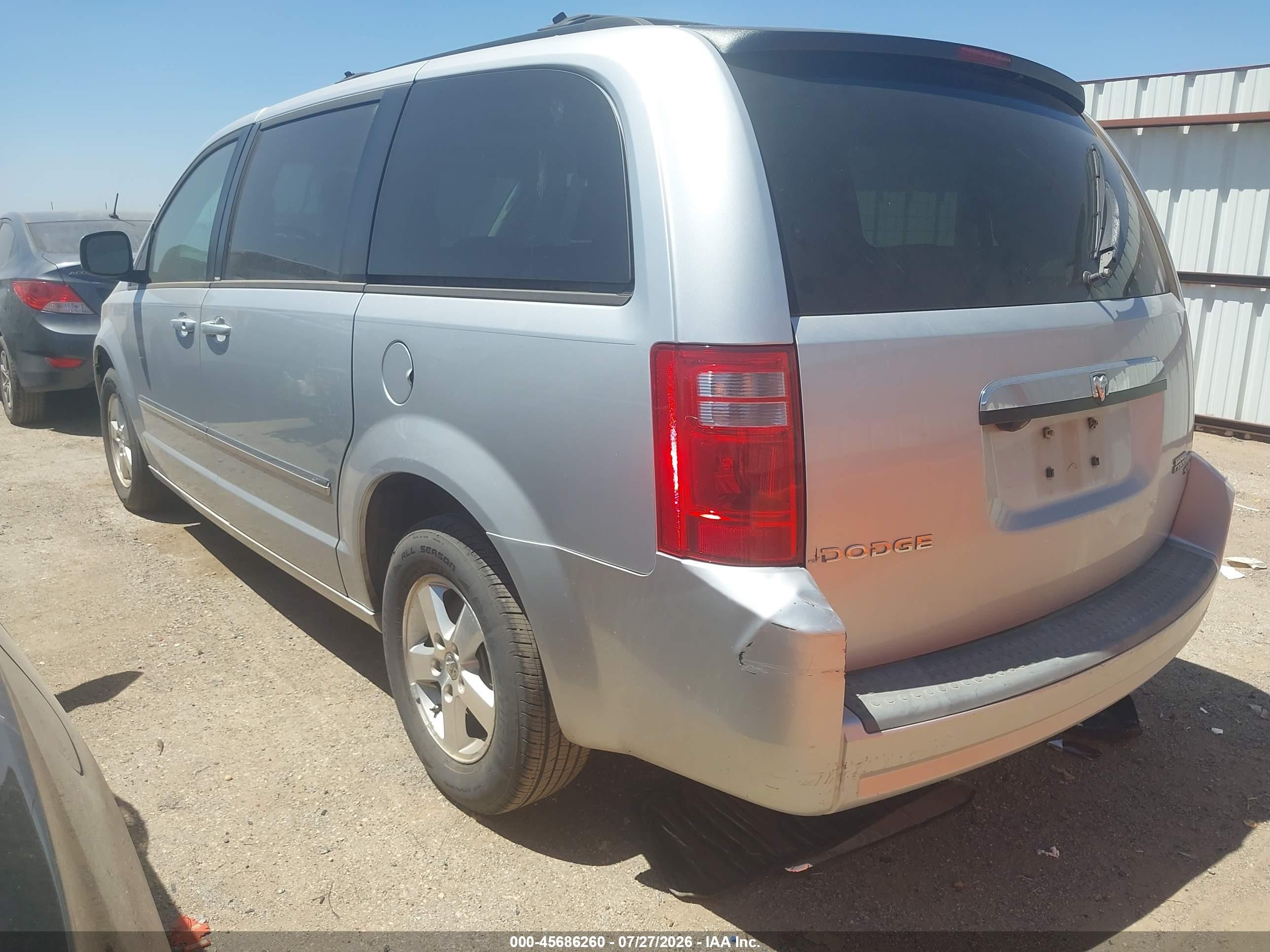 2009 Dodge Grand Caravan Sxt Серебряный vin: 2D8HN54199R612867