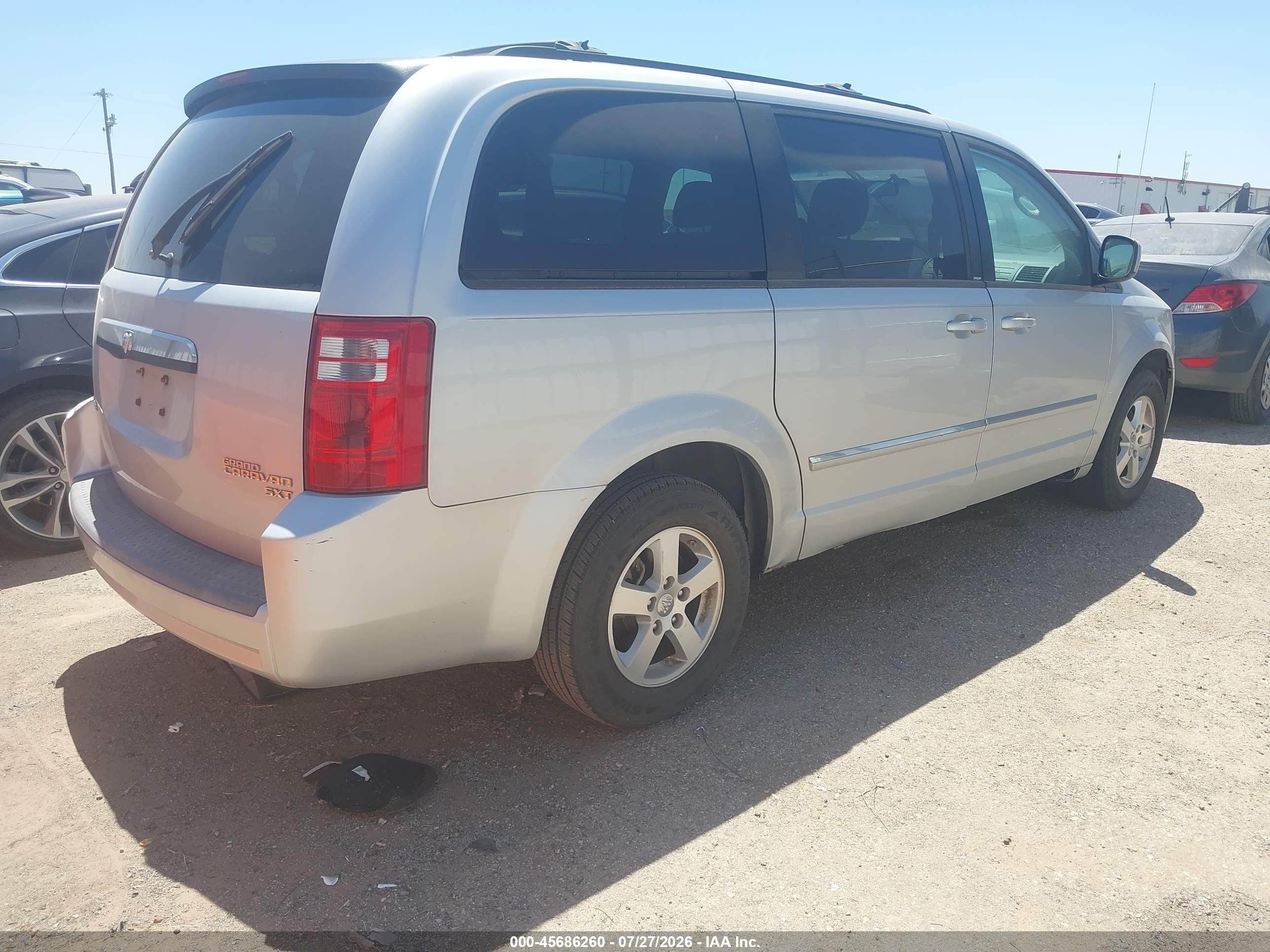 2009 Dodge Grand Caravan Sxt Серебряный vin: 2D8HN54199R612867