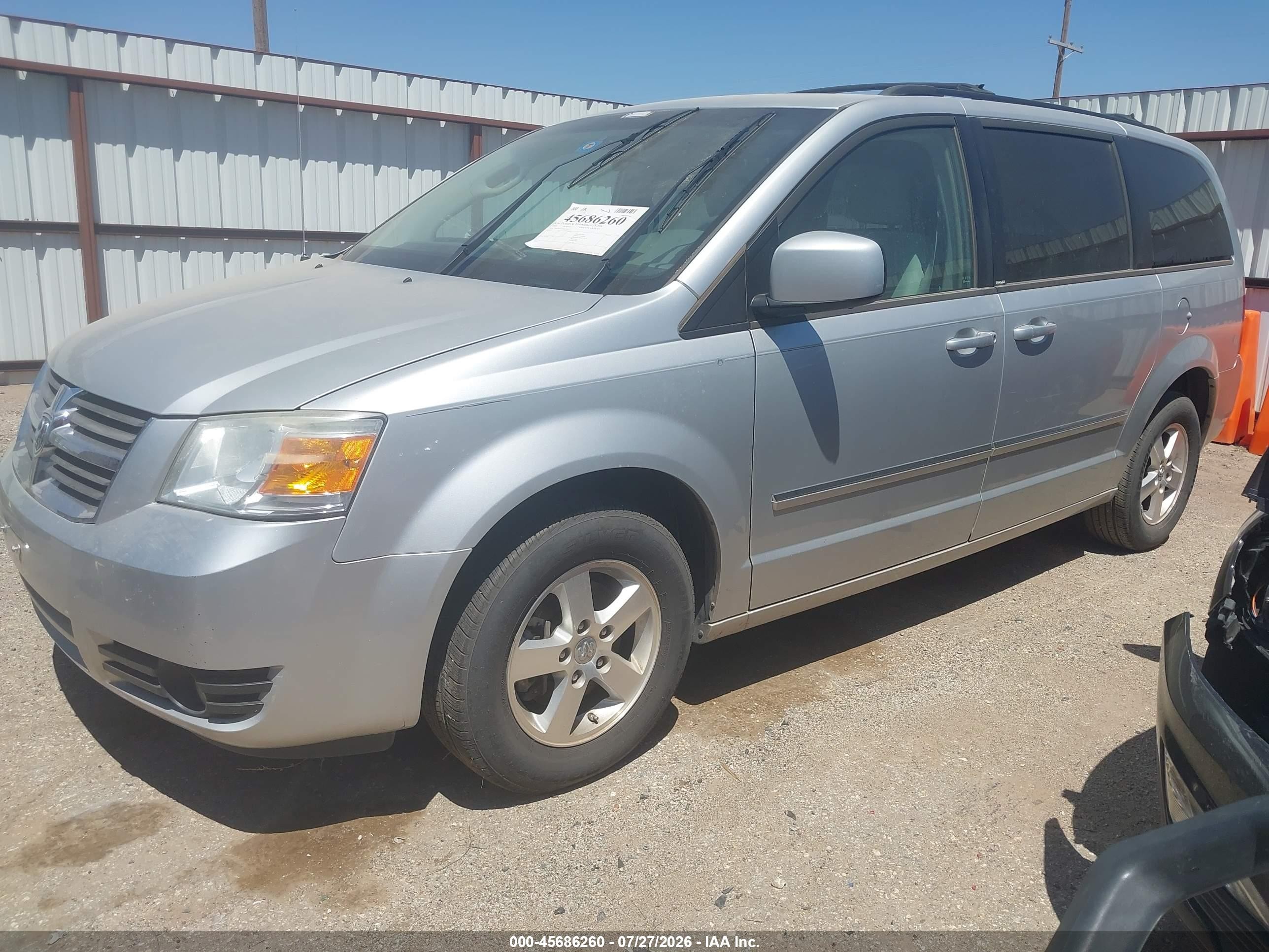 2009 Dodge Grand Caravan Sxt Серебряный vin: 2D8HN54199R612867
