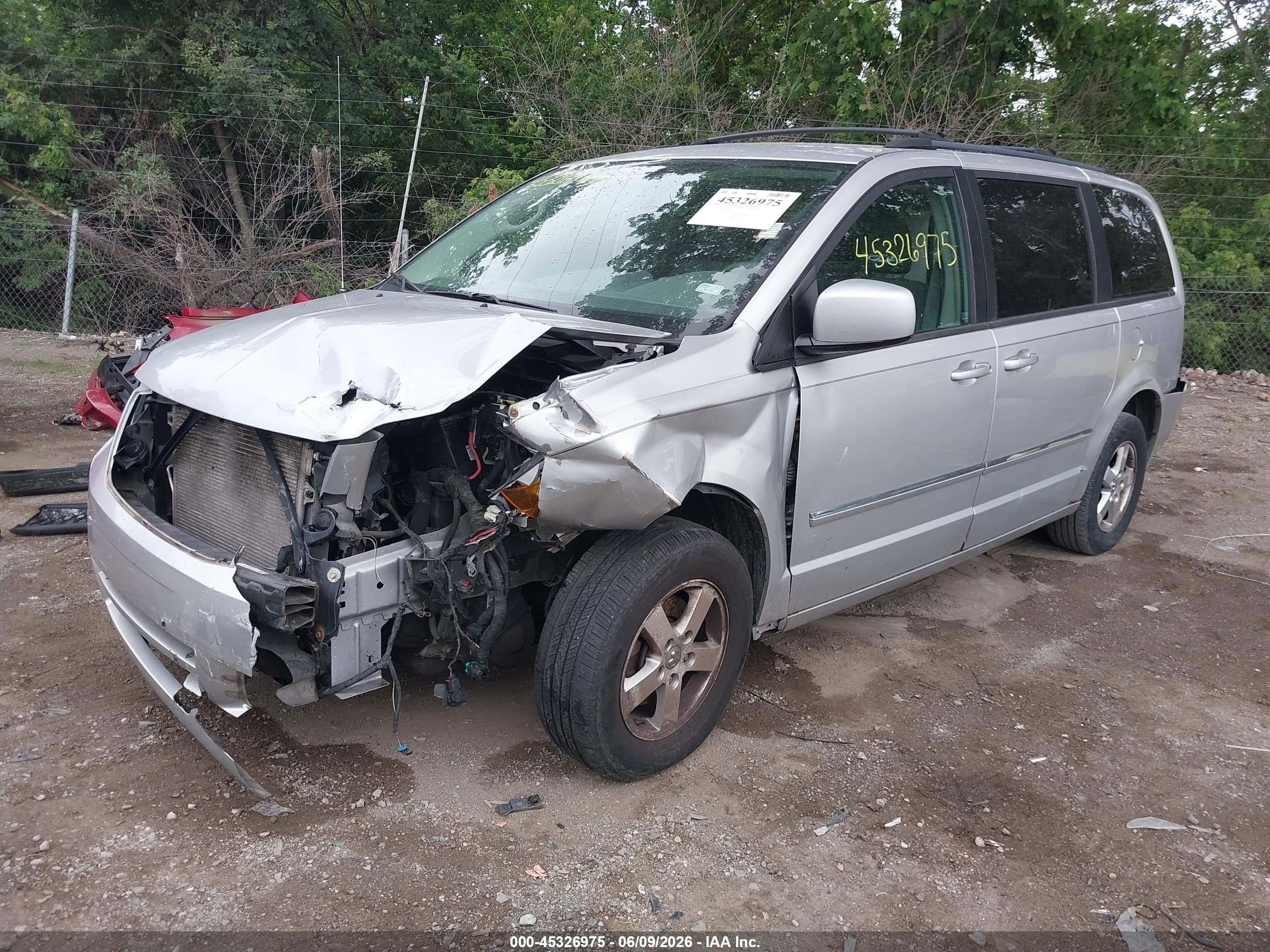 2009 Dodge Grand Caravan Sxt Silver vin: 2D8HN541X9R603918