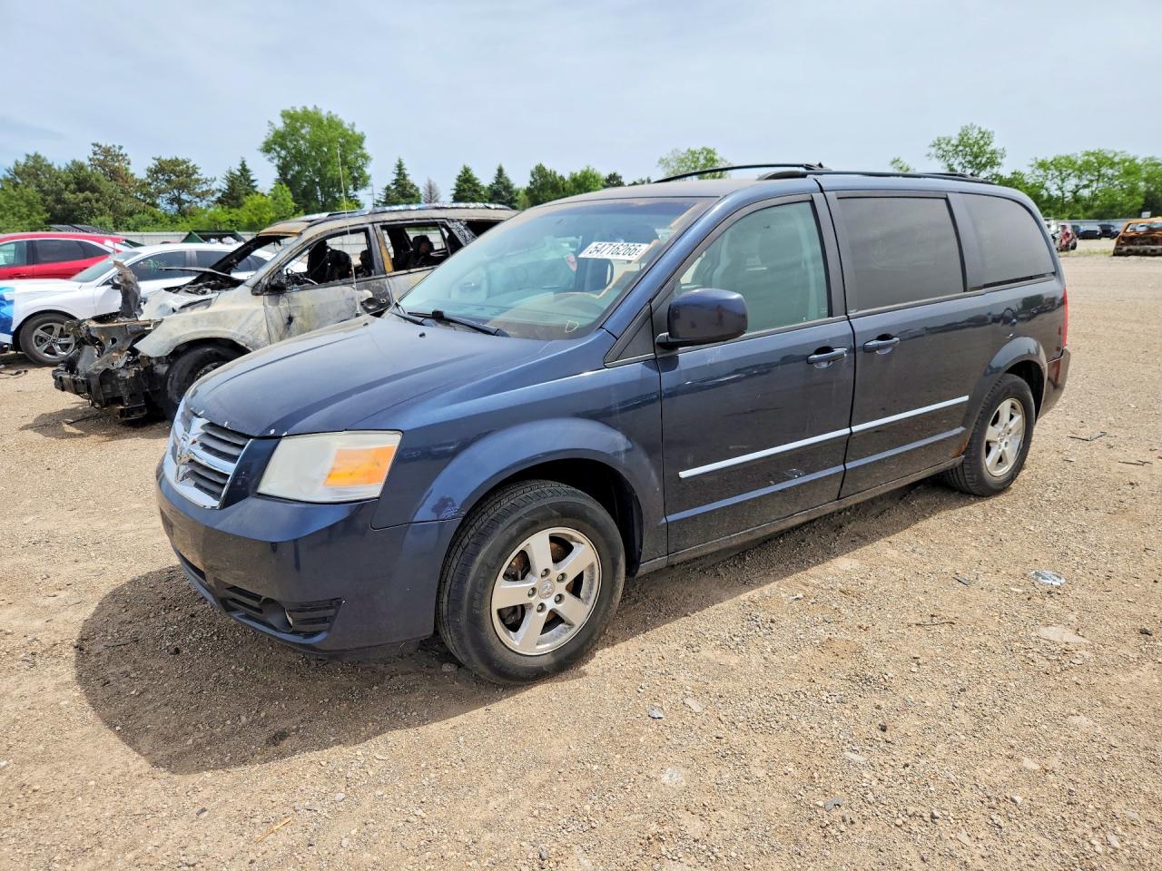 2009 Dodge Grand Caravan Sxt Black vin: 2D8HN541X9R670051