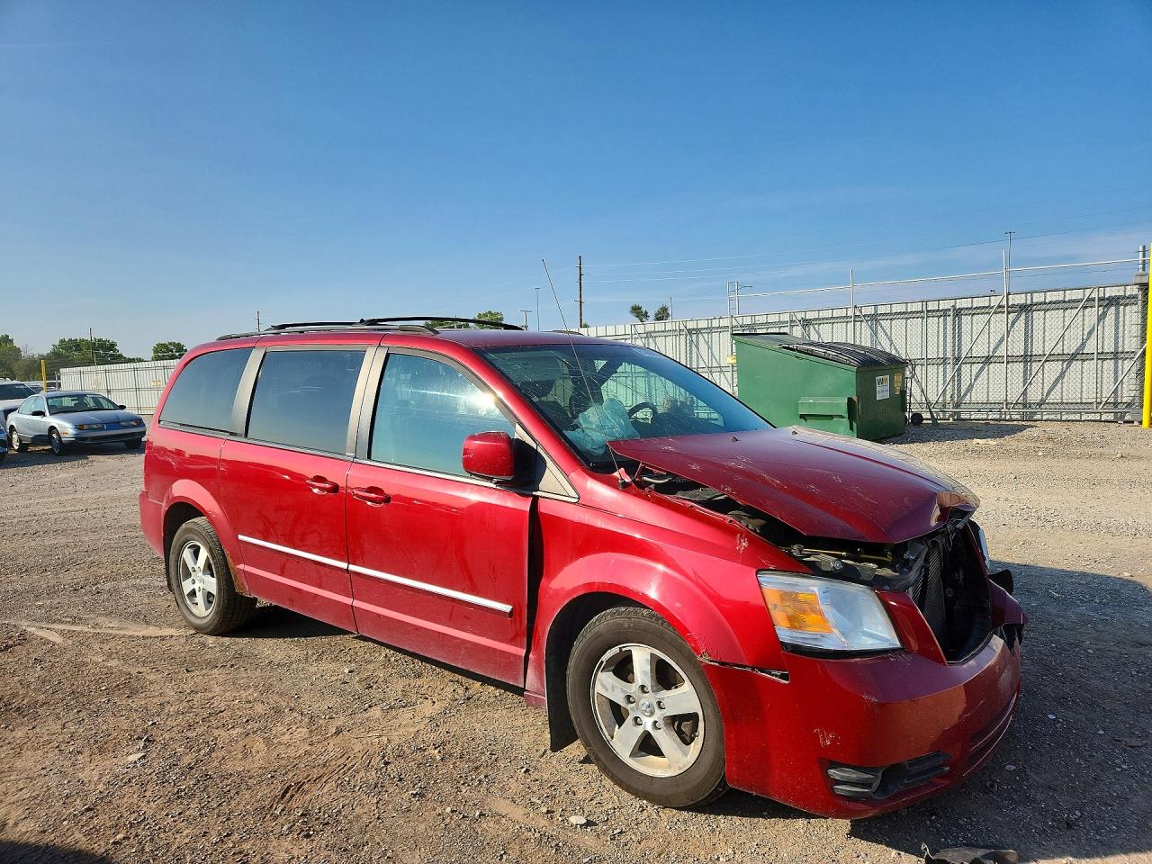 2008 Dodge Grand Caravan Sxt Burgundy vin: 2D8HN54P08R122563