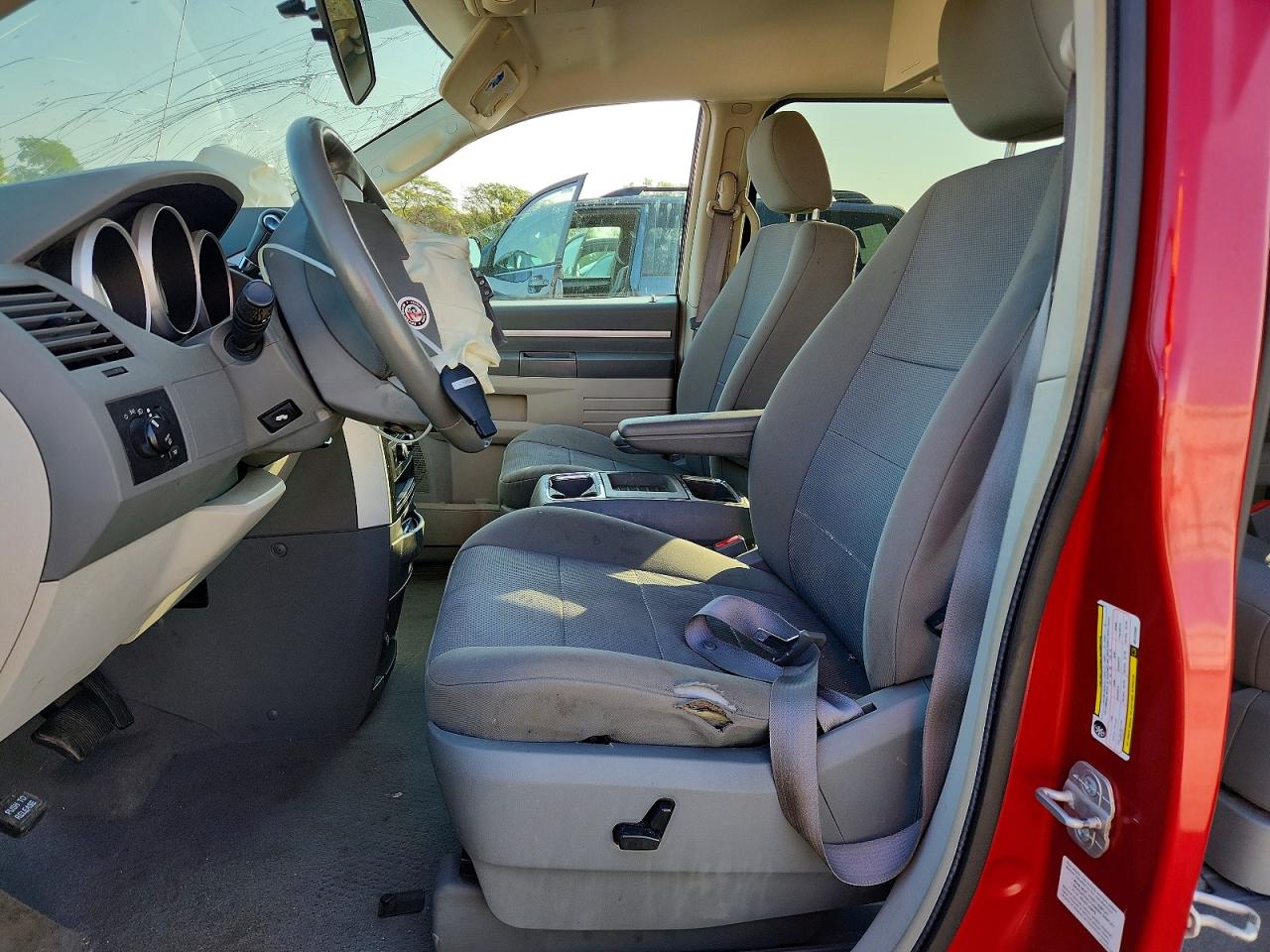 2008 Dodge Grand Caravan Sxt Burgundy vin: 2D8HN54P08R122563