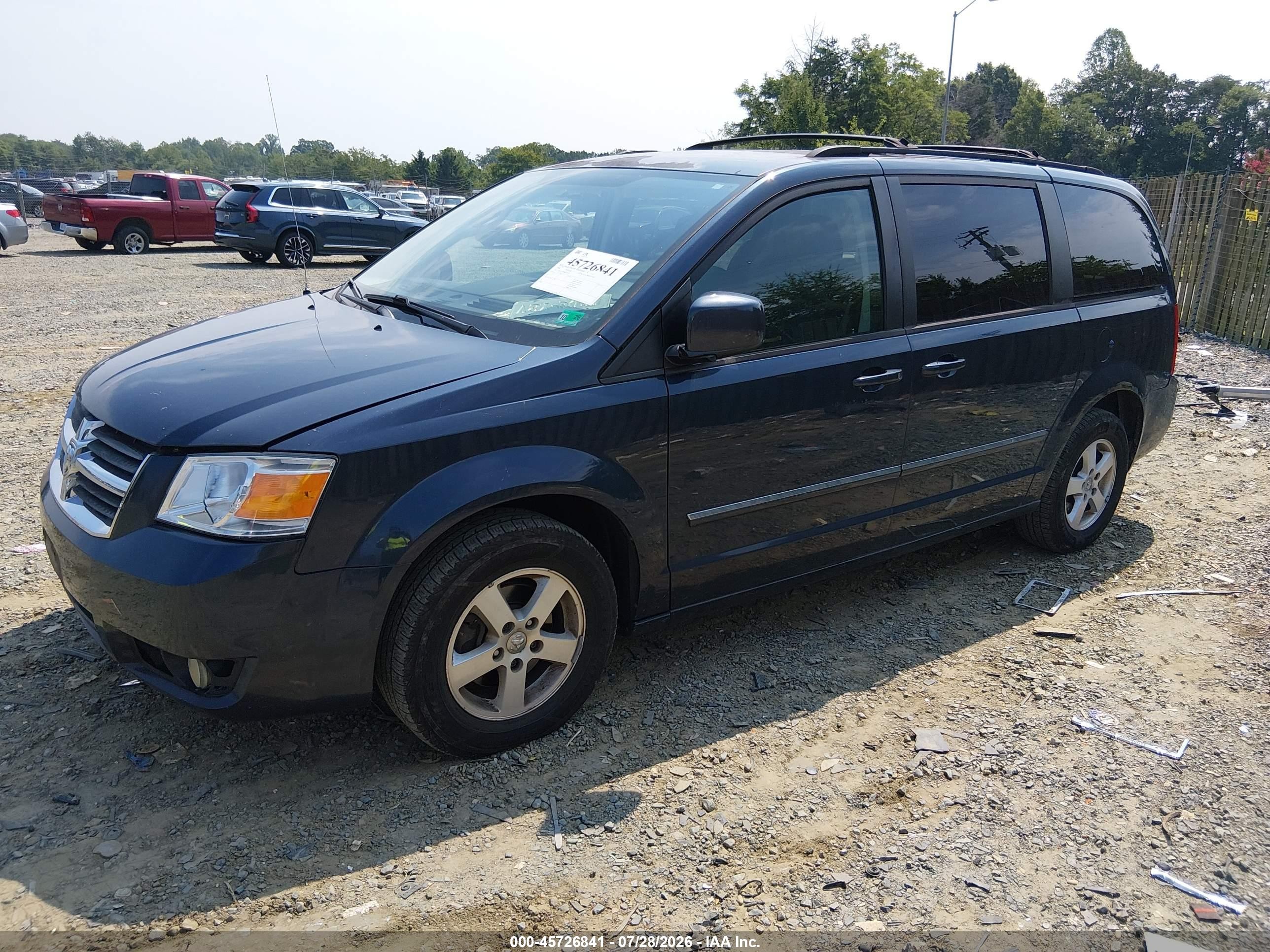 2008 Dodge Grand Caravan Sxt Dark Blue vin: 2D8HN54P08R127522