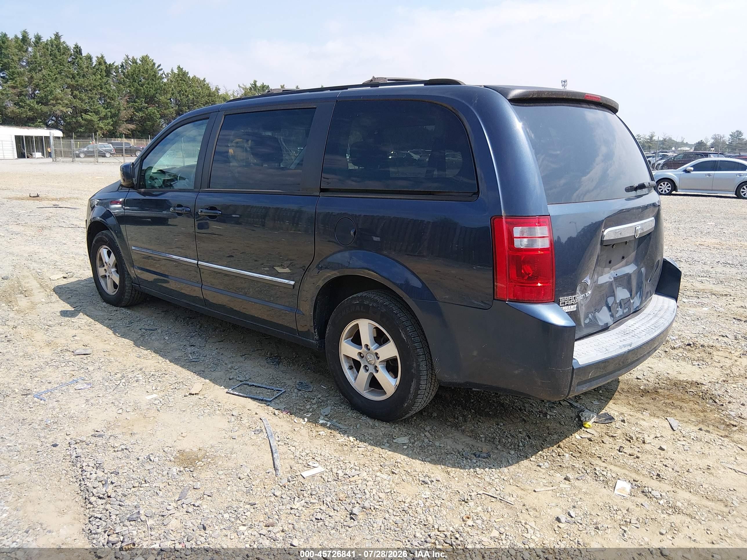 2008 Dodge Grand Caravan Sxt Dark Blue vin: 2D8HN54P08R127522