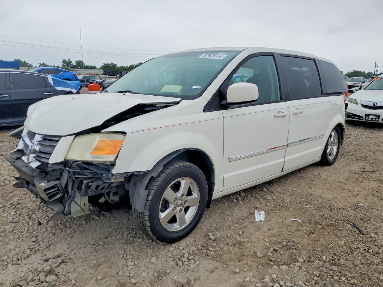 2008 Dodge Grand Caravan Sxt White vin: 2D8HN54P08R780075