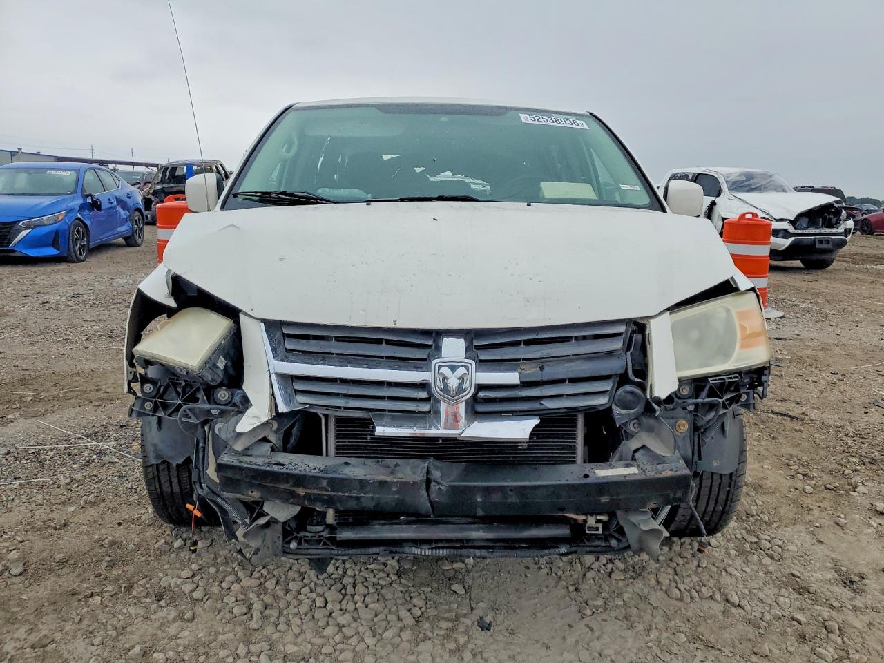 2008 Dodge Grand Caravan Sxt White vin: 2D8HN54P08R780075