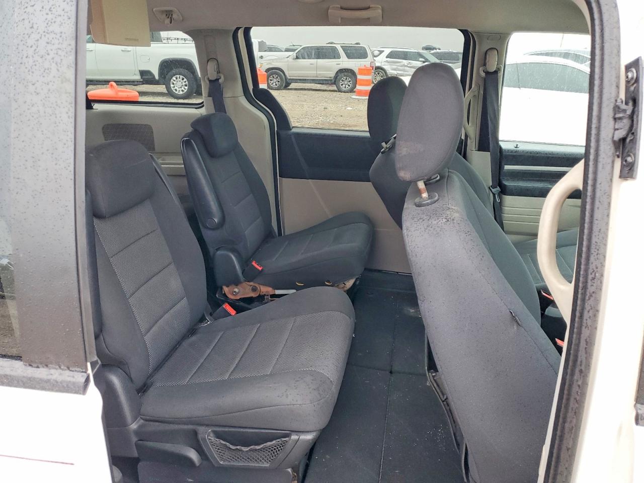 2008 Dodge Grand Caravan Sxt White vin: 2D8HN54P08R780075