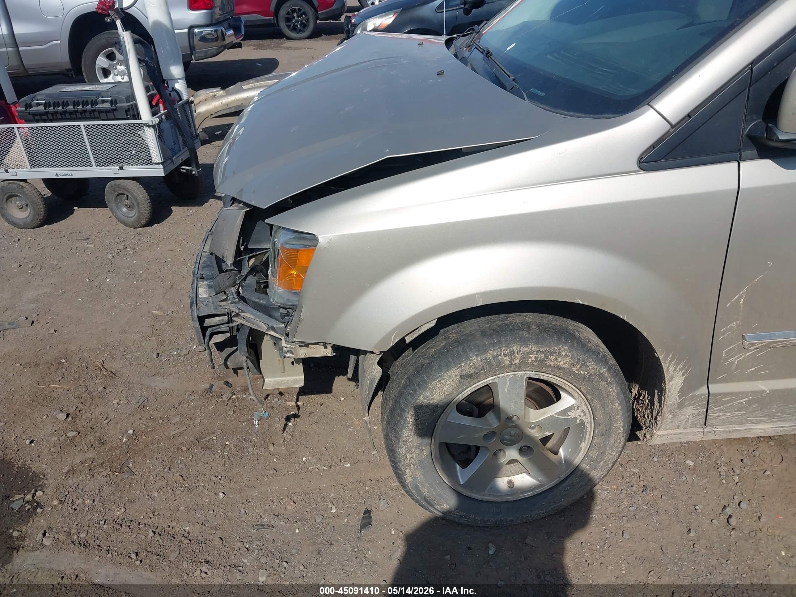2008 Dodge Grand Caravan Sxt Gold vin: 2D8HN54P18R707149