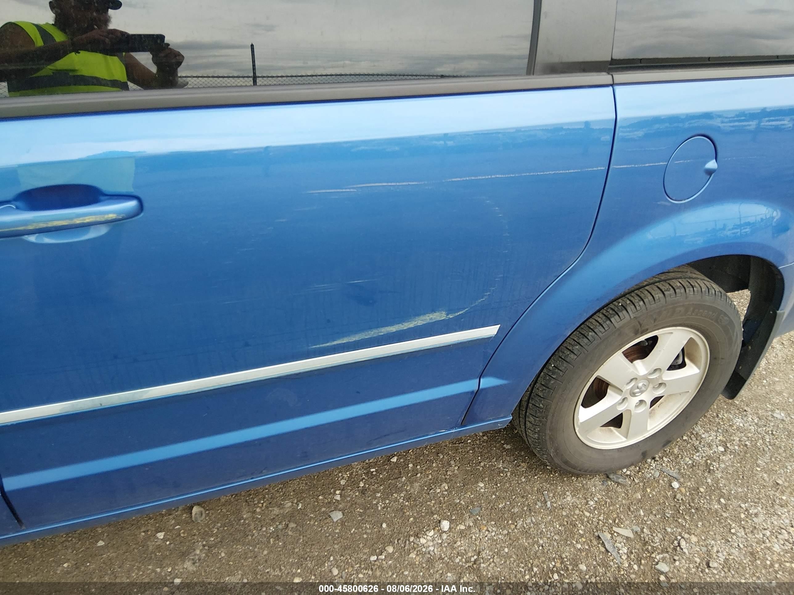 2008 Dodge Grand Caravan Sxt Blue vin: 2D8HN54P18R751586