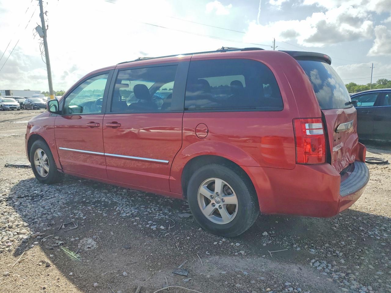 2008 Dodge Grand Caravan Sxt Red vin: 2D8HN54P28R840020