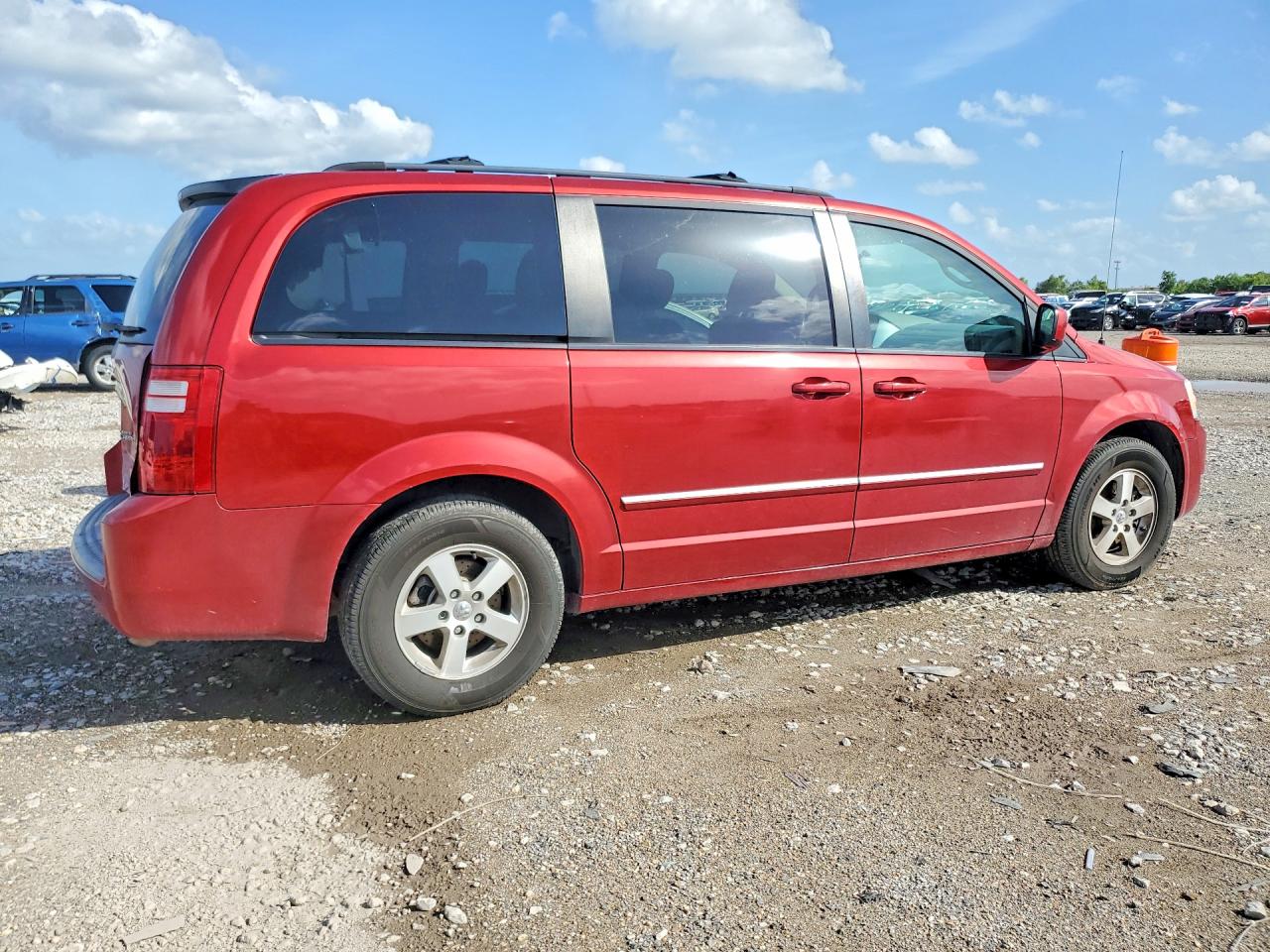 2008 Dodge Grand Caravan Sxt Red vin: 2D8HN54P28R840020