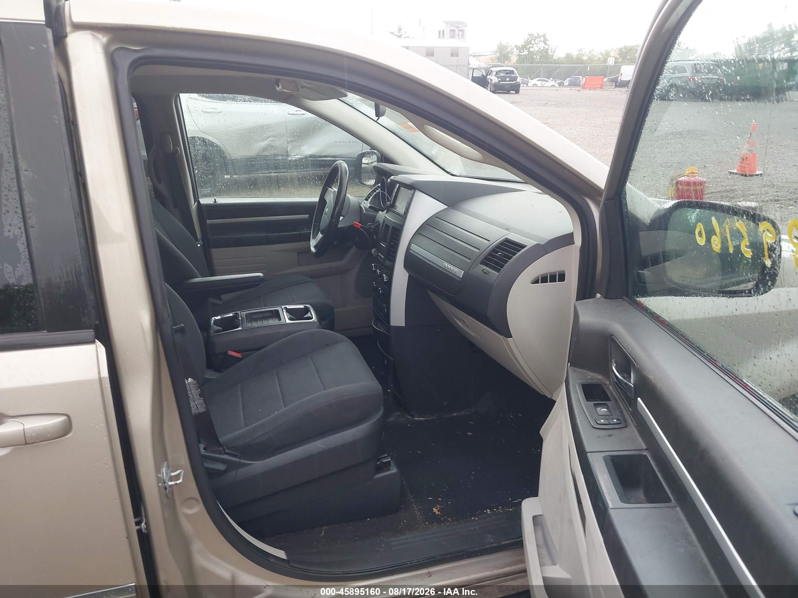 2008 Dodge Grand Caravan Sxt Beige vin: 2D8HN54P38R706584