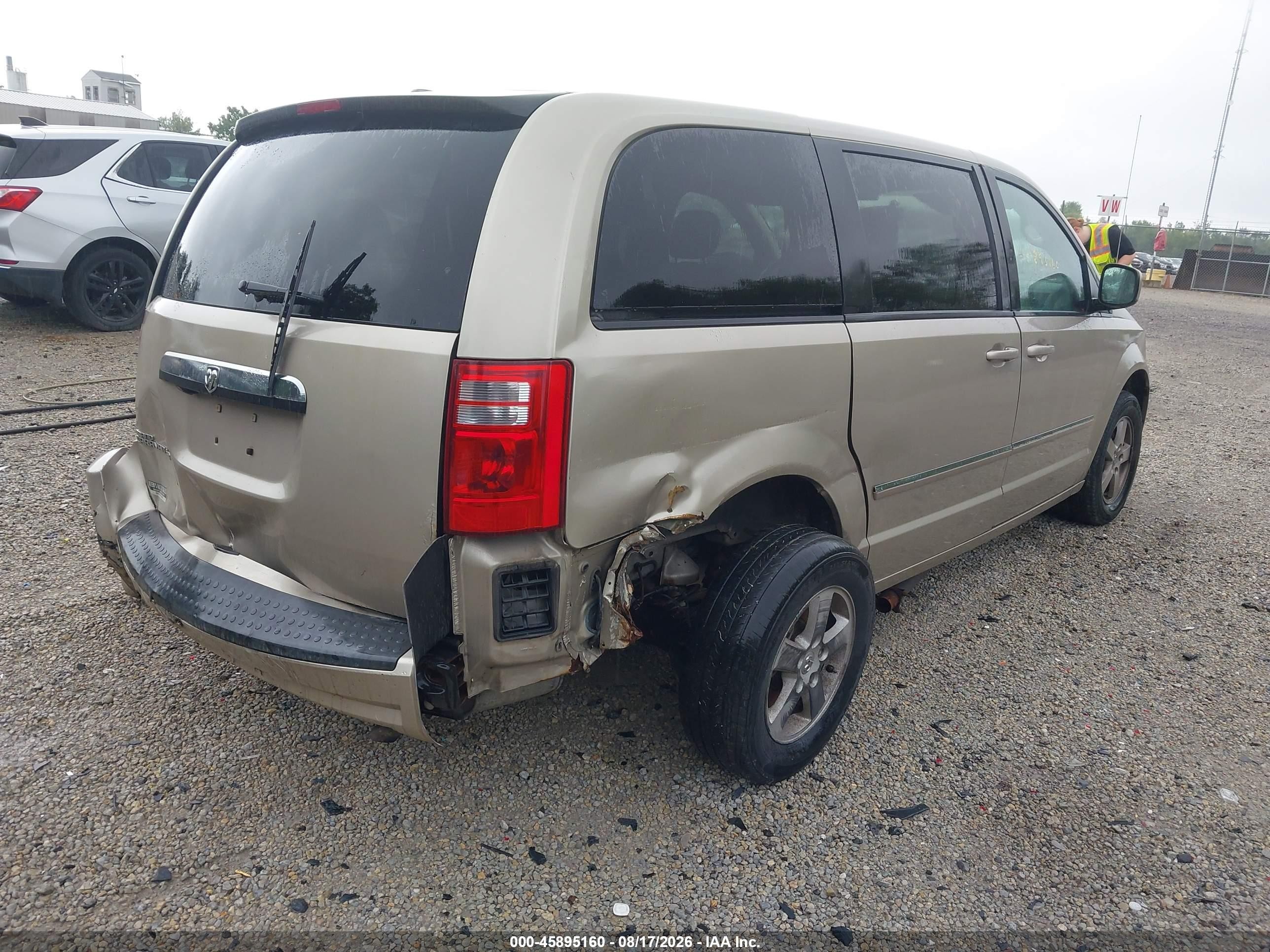 2008 Dodge Grand Caravan Sxt Beige vin: 2D8HN54P38R706584