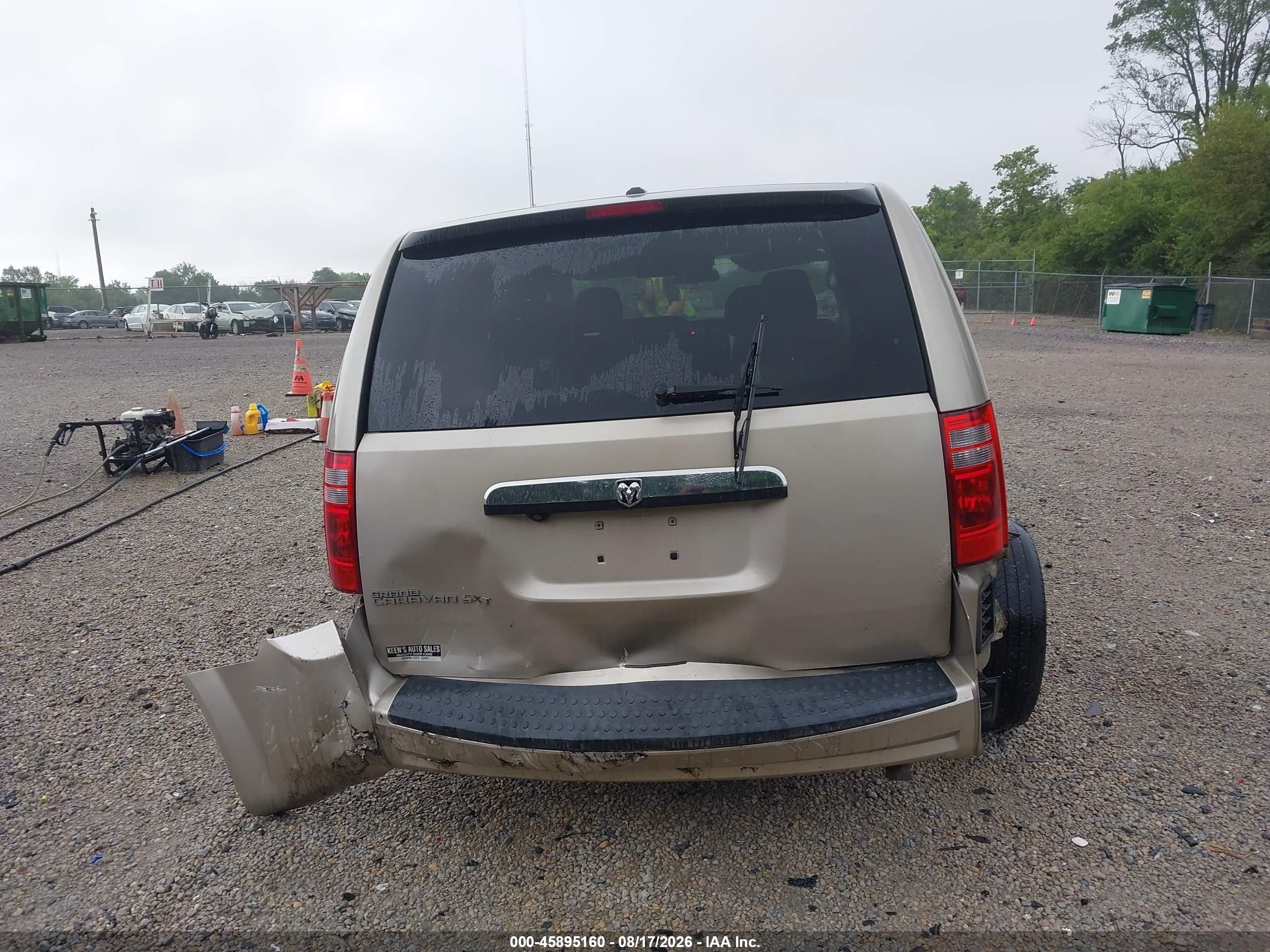 2008 Dodge Grand Caravan Sxt Beige vin: 2D8HN54P38R706584