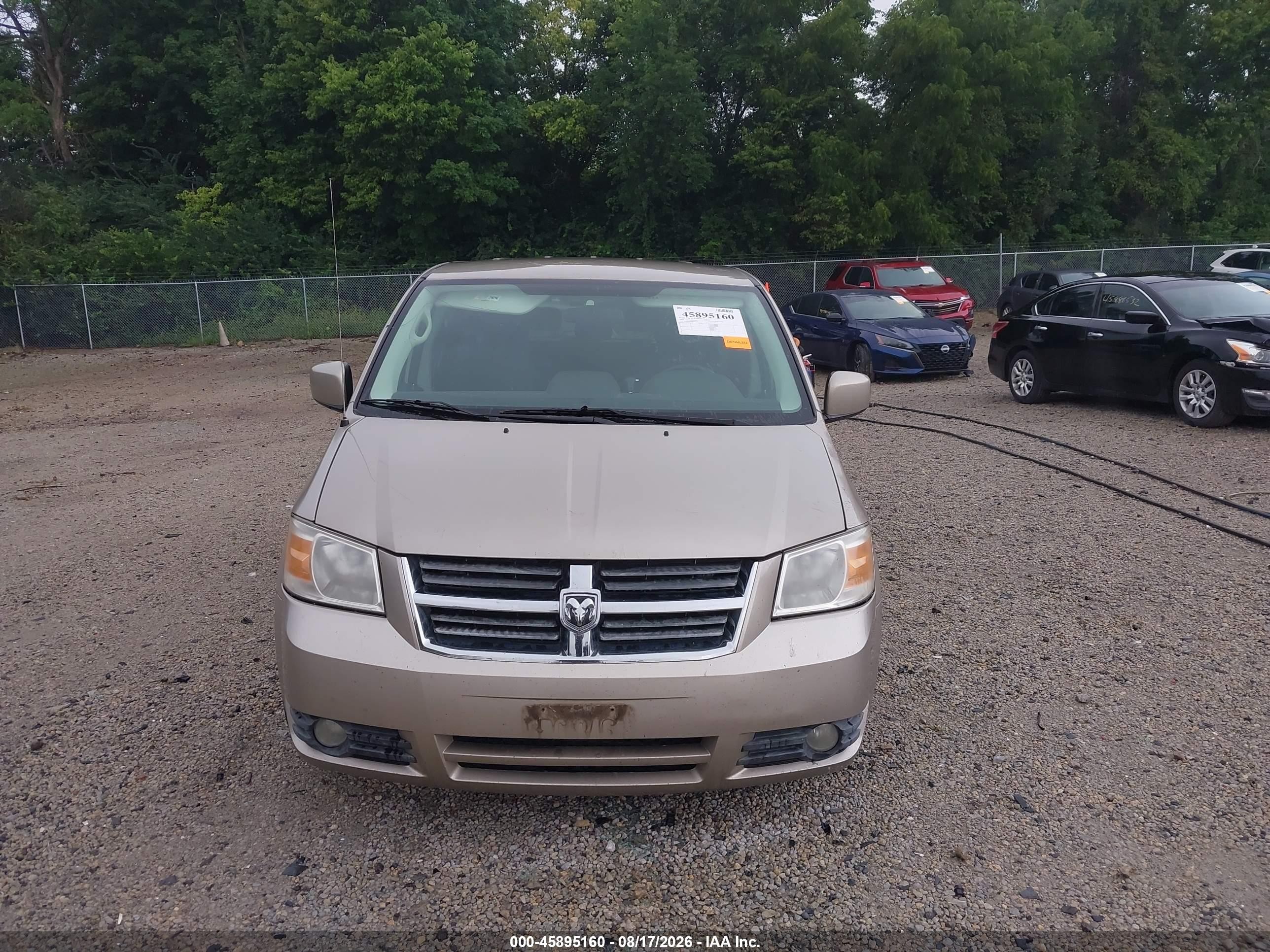 2008 Dodge Grand Caravan Sxt Beige vin: 2D8HN54P38R706584