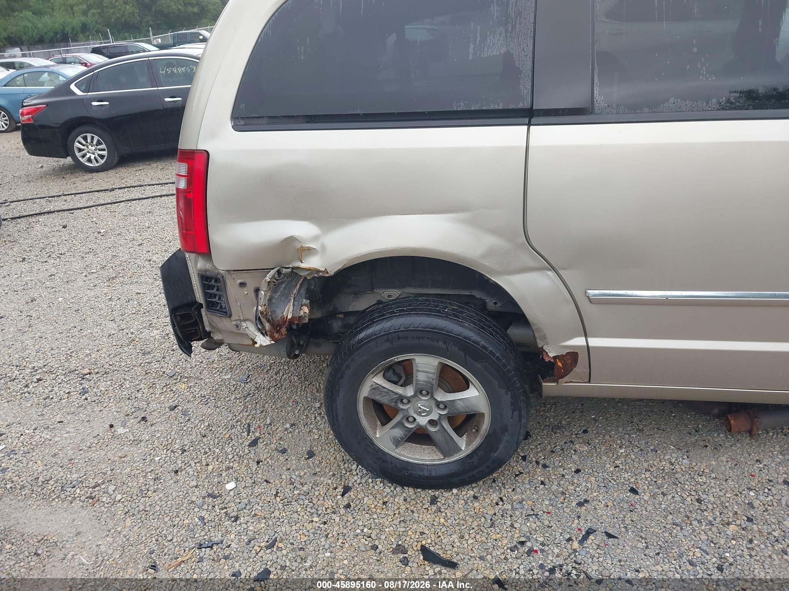 2008 Dodge Grand Caravan Sxt Beige vin: 2D8HN54P38R706584