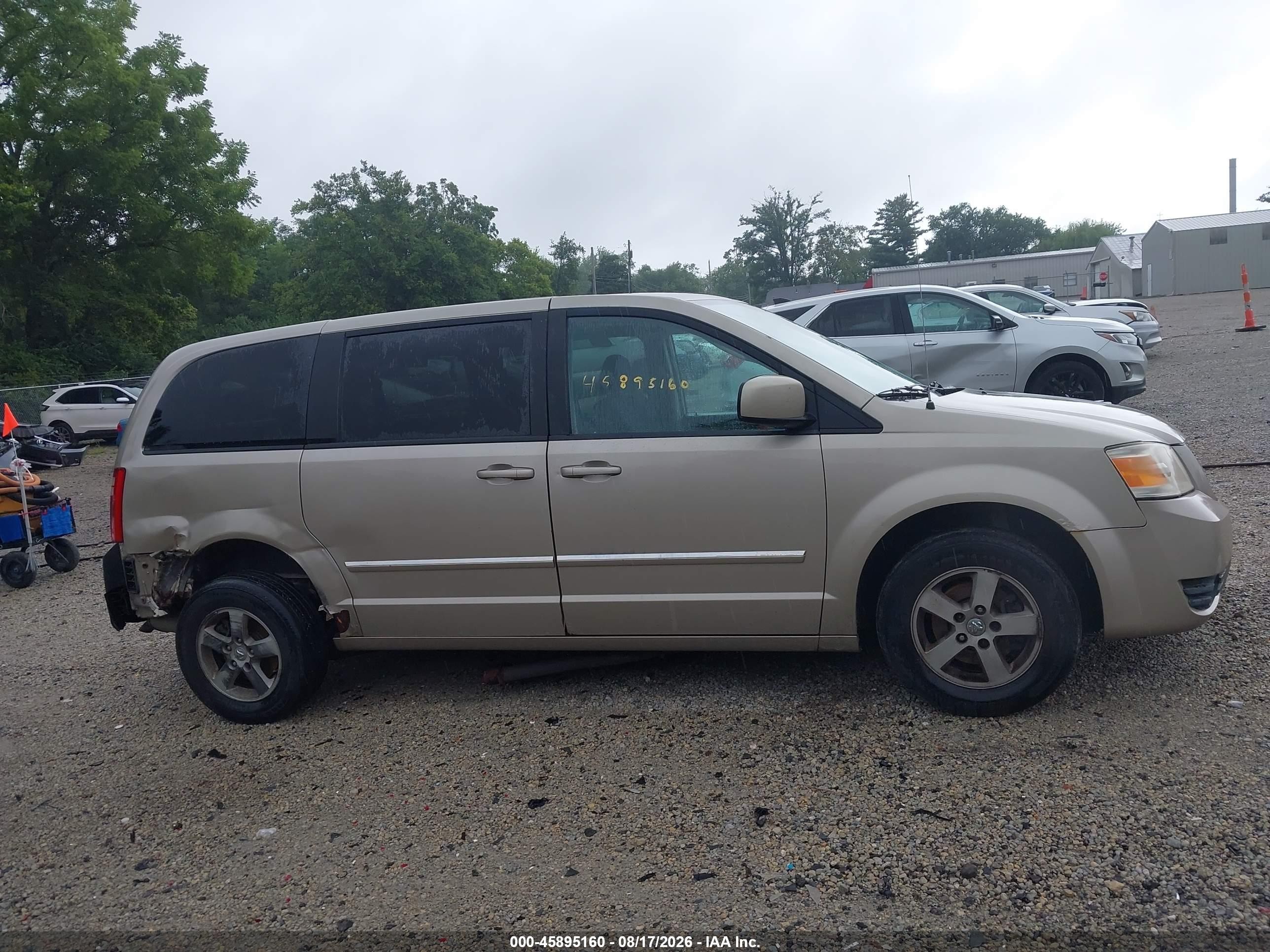 2008 Dodge Grand Caravan Sxt Beige vin: 2D8HN54P38R706584
