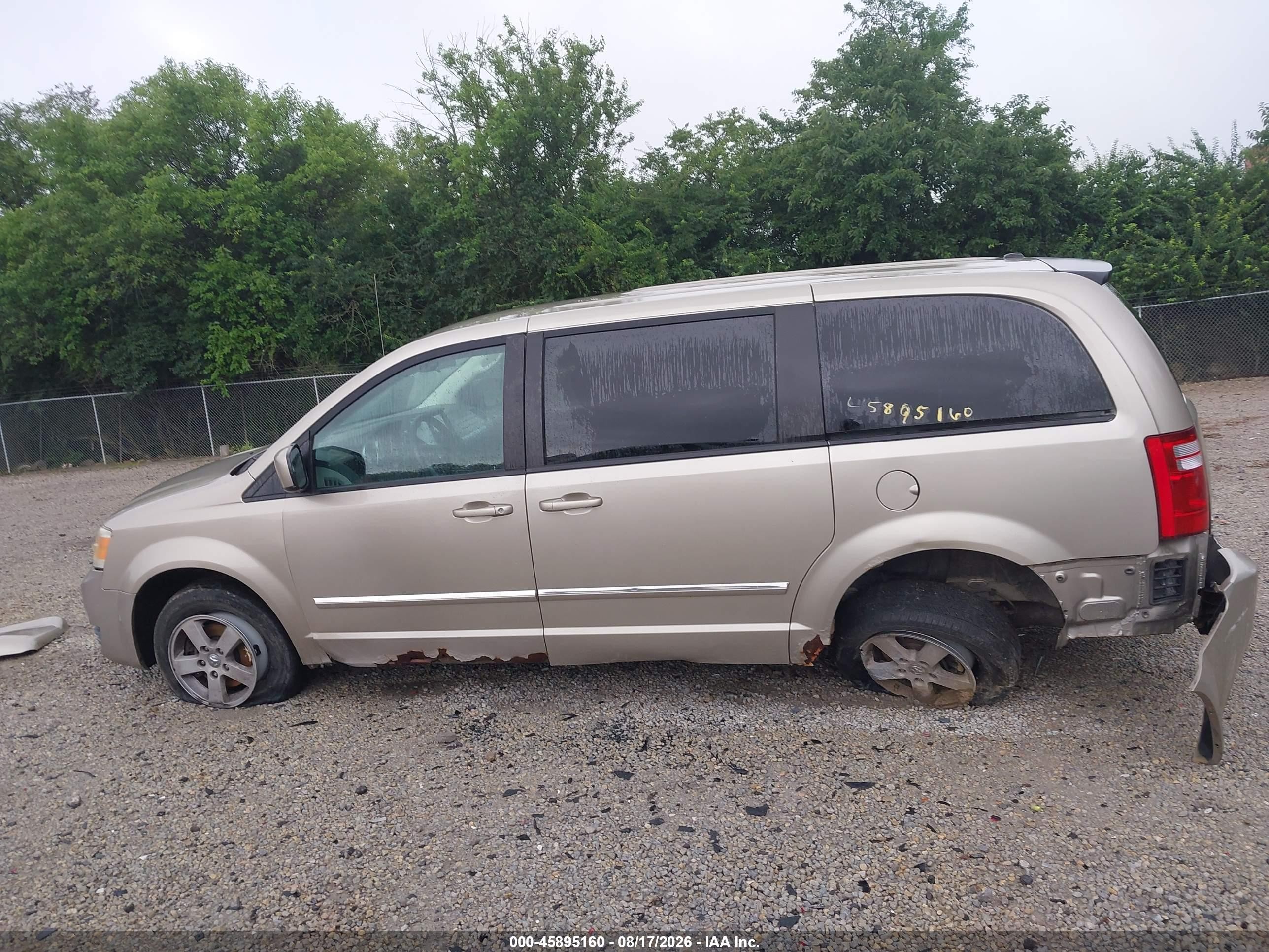 2008 Dodge Grand Caravan Sxt Beige vin: 2D8HN54P38R706584
