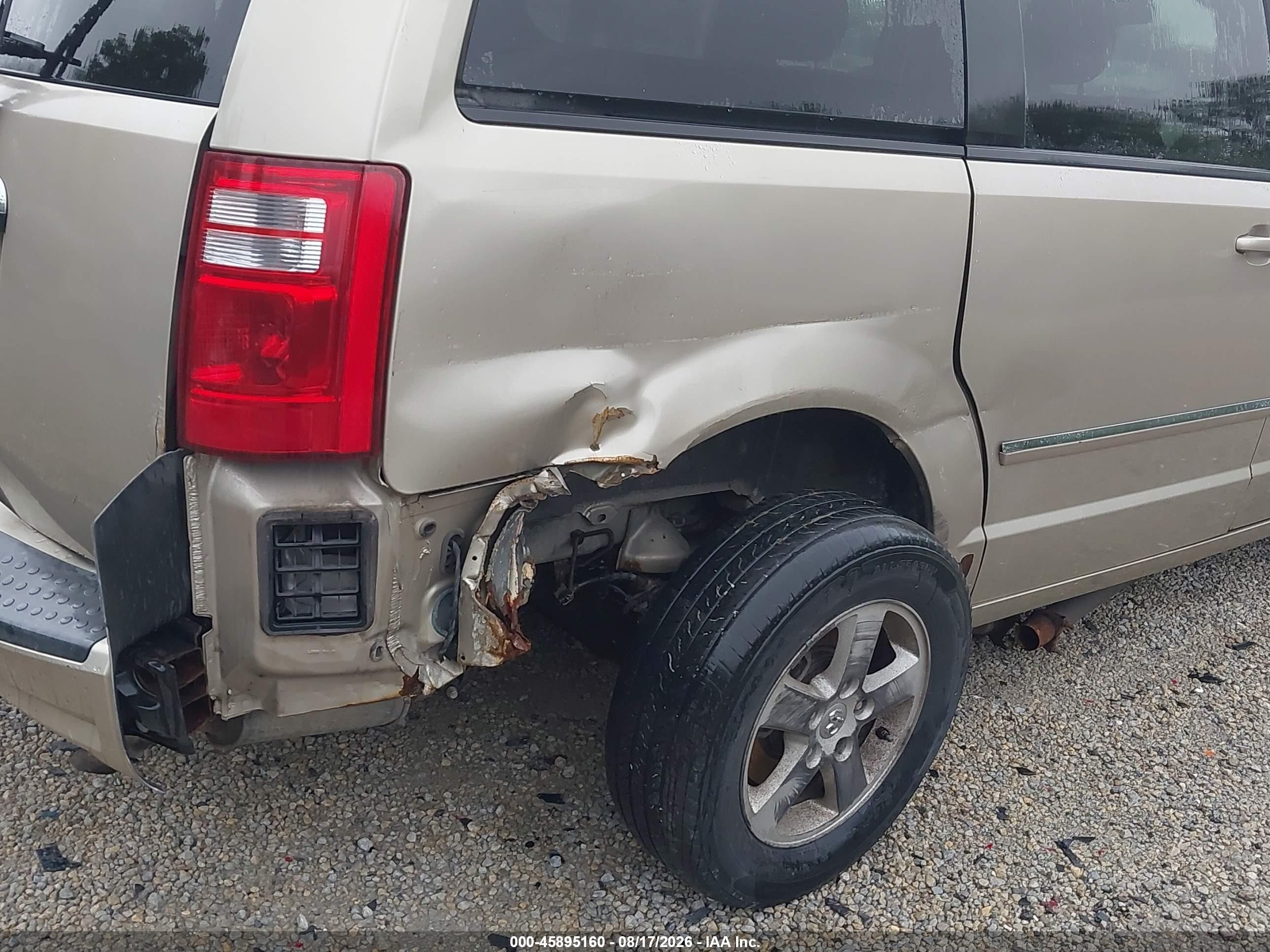 2008 Dodge Grand Caravan Sxt Beige vin: 2D8HN54P38R706584